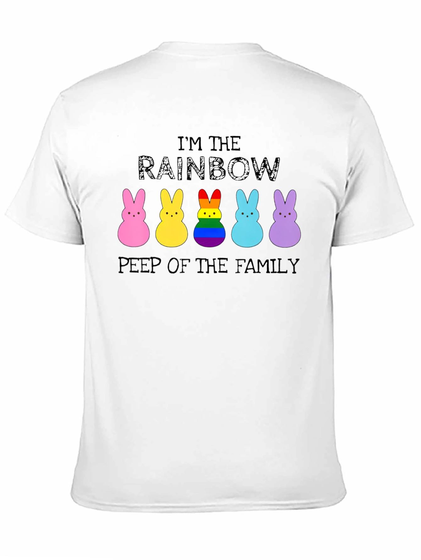 Rainbow Peep of the Family Easter T-Shirt
