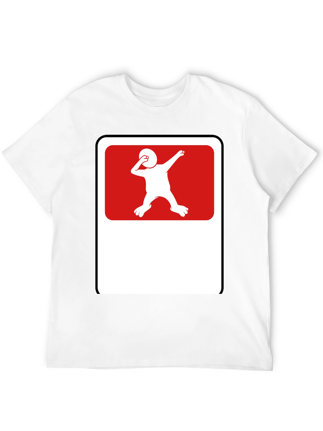 Funny Dabbing Silhouette Graphic T-Shirt