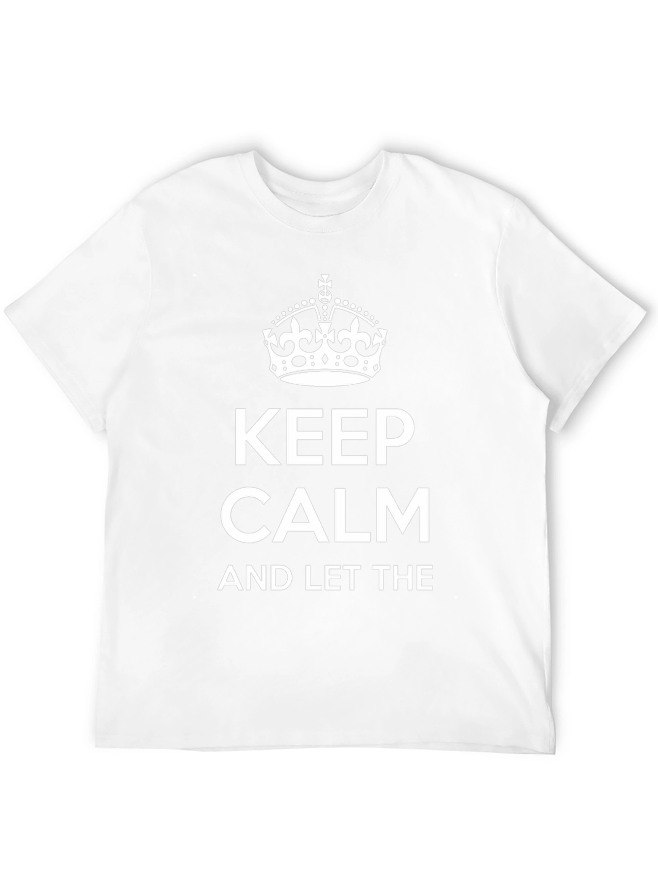 Keep Calm Crown Graphic T-Shirt - Black