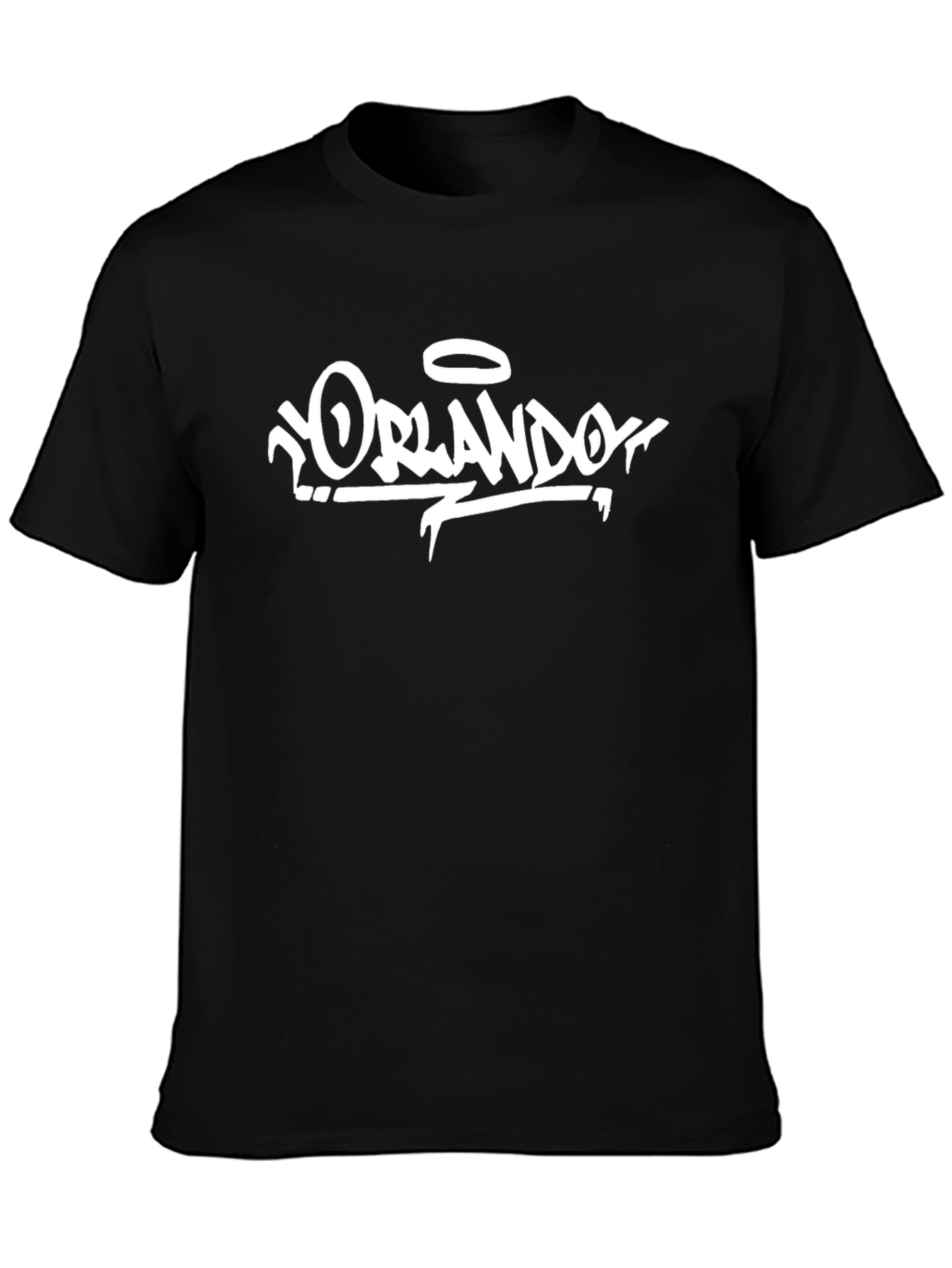 Orlando Graphic Tee - Urban Style Black T-Shirt