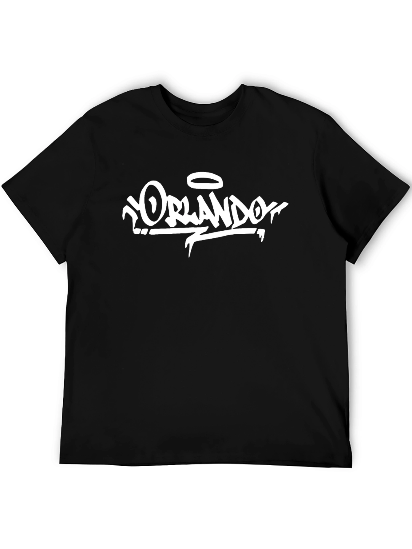 Orlando Graphic Tee - Urban Style Black T-Shirt
