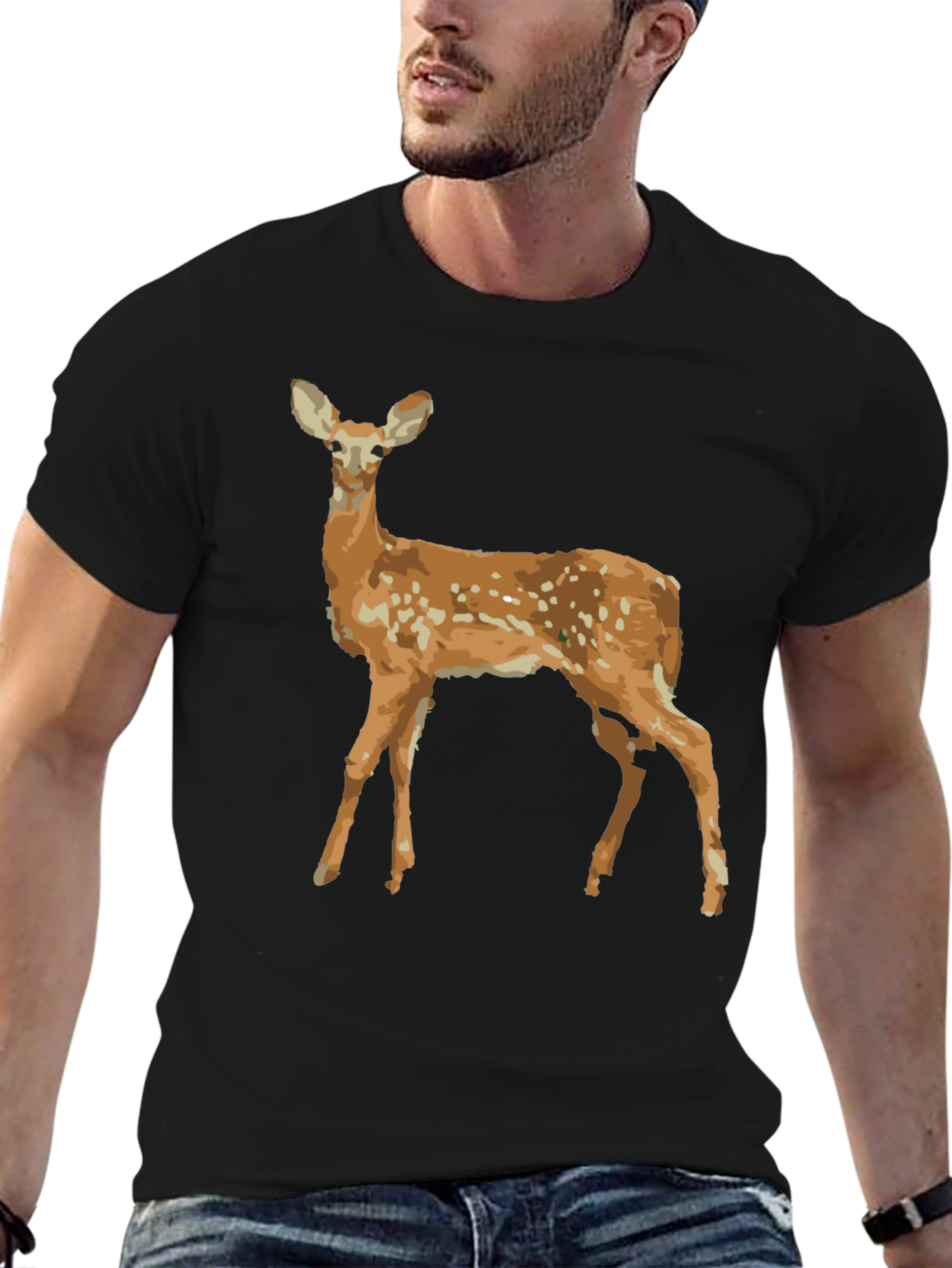 Deer Graphic Tee - Nature Inspired T-Shirt