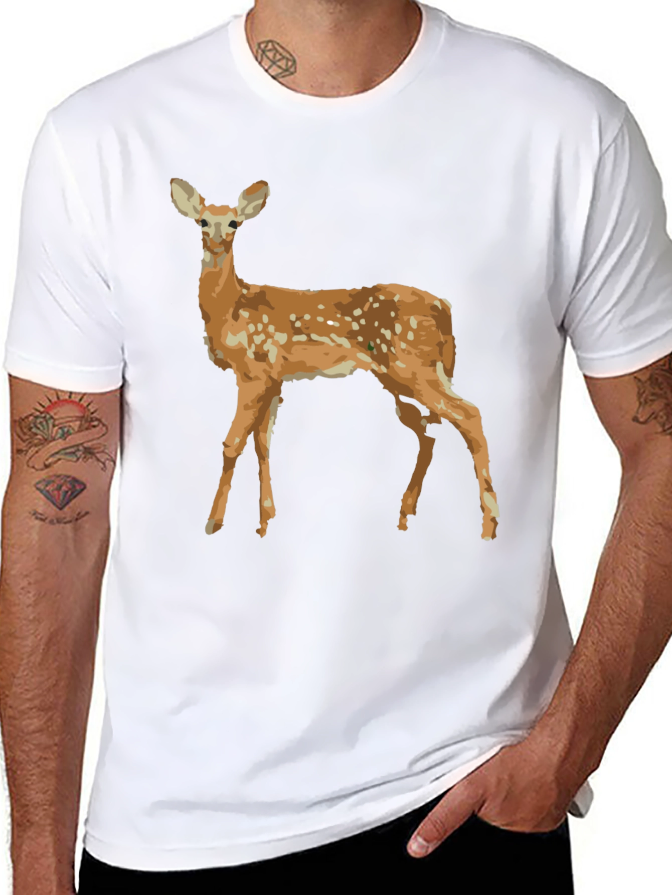 Deer Graphic Tee - Nature Inspired T-Shirt
