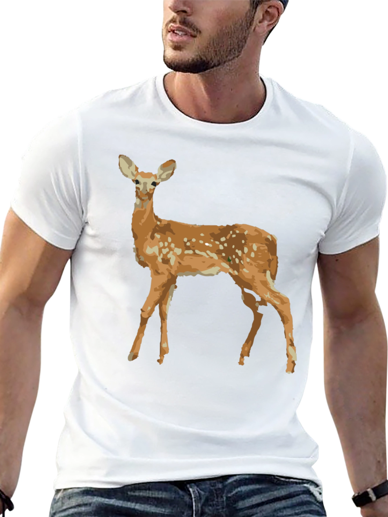 Deer Graphic Tee - Nature Inspired T-Shirt