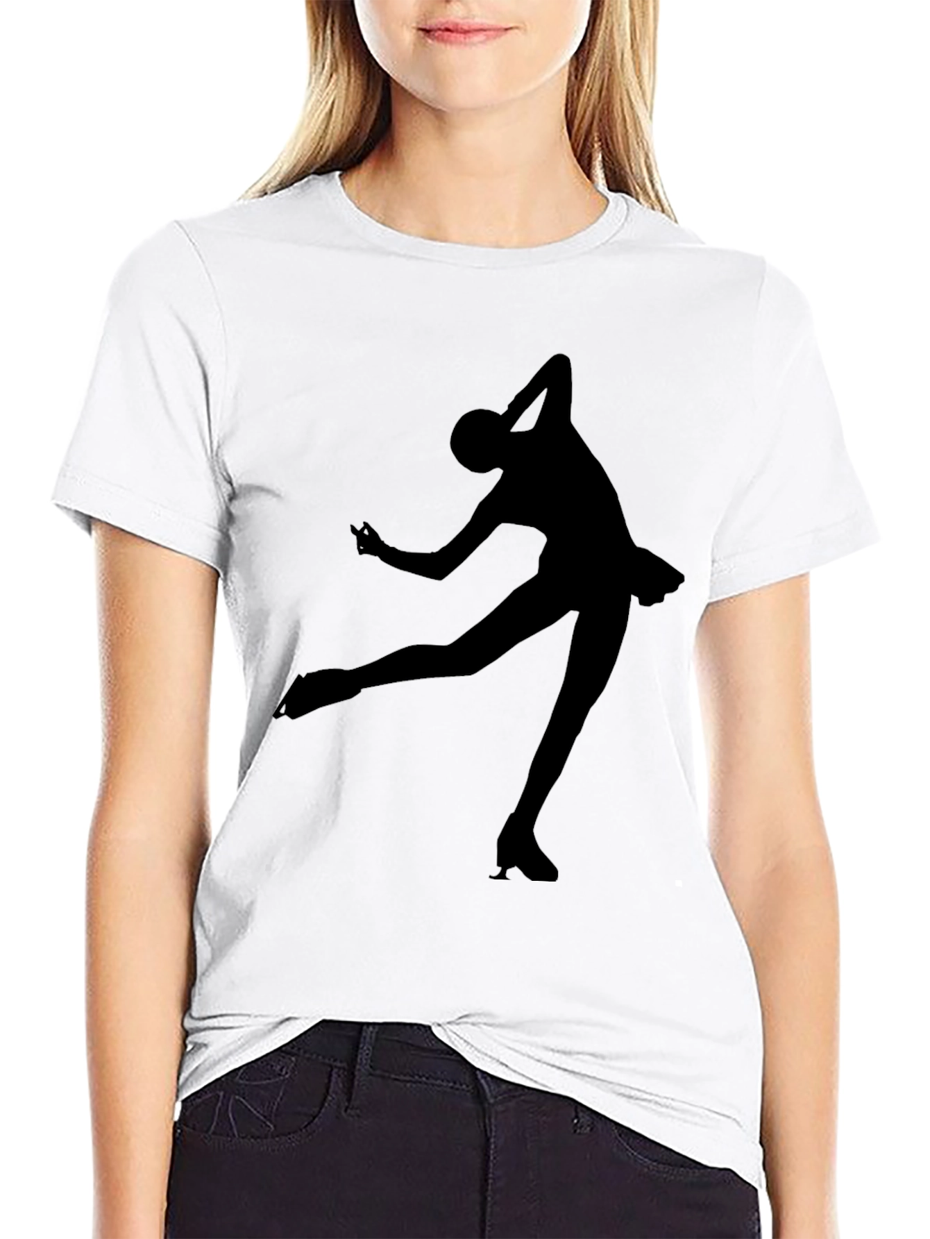 Figure Skating Silhouette T-Shirt