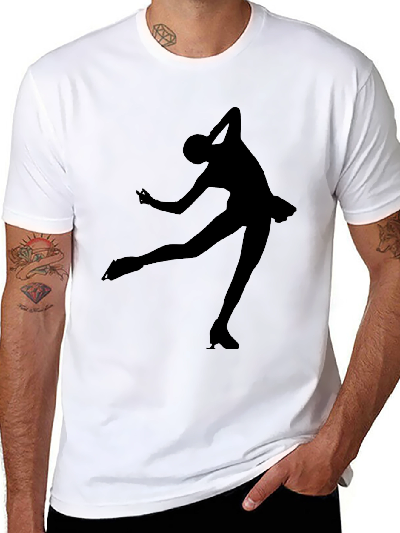 Figure Skating Silhouette T-Shirt