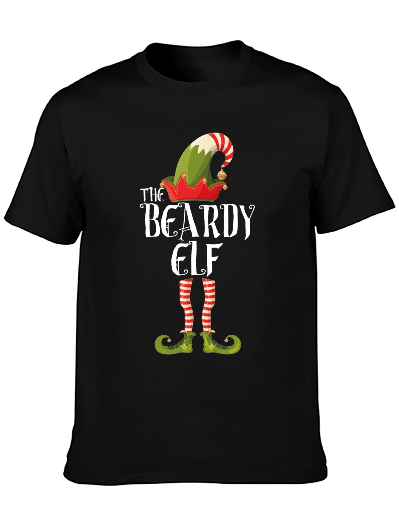 The Beardy Elf Christmas T-Shirt Holiday Tee