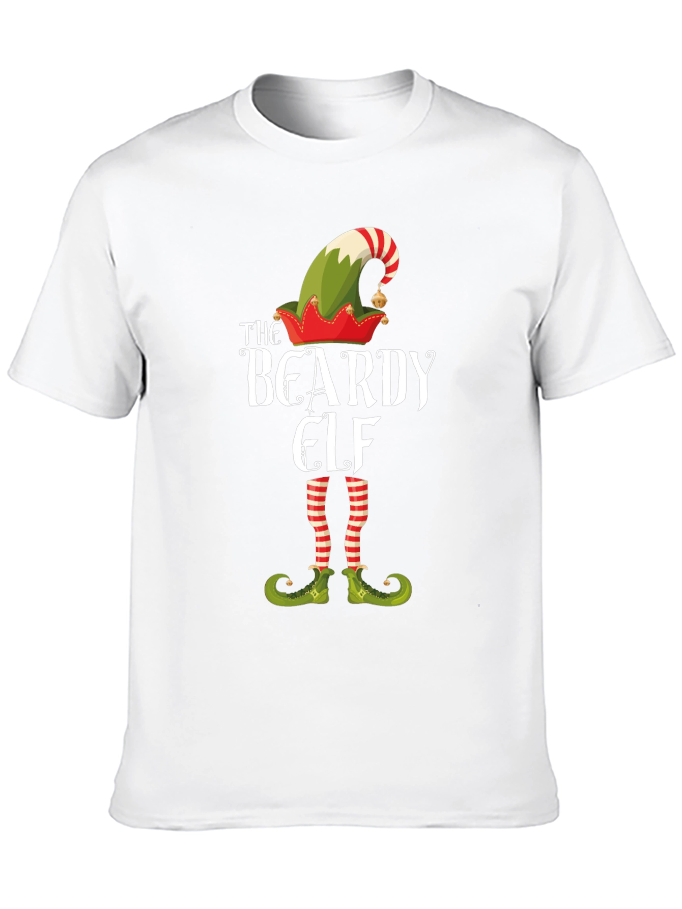 The Beardy Elf Christmas T-Shirt Holiday Tee