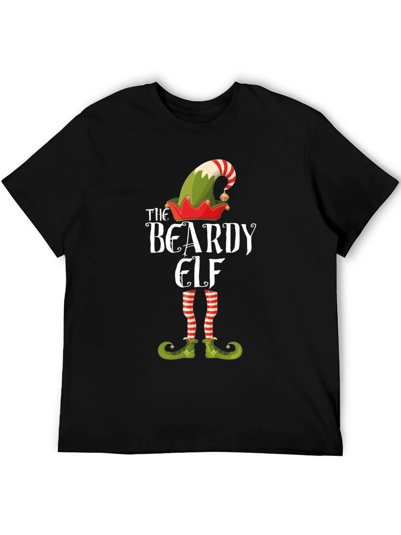 The Beardy Elf Christmas T-Shirt Holiday Tee