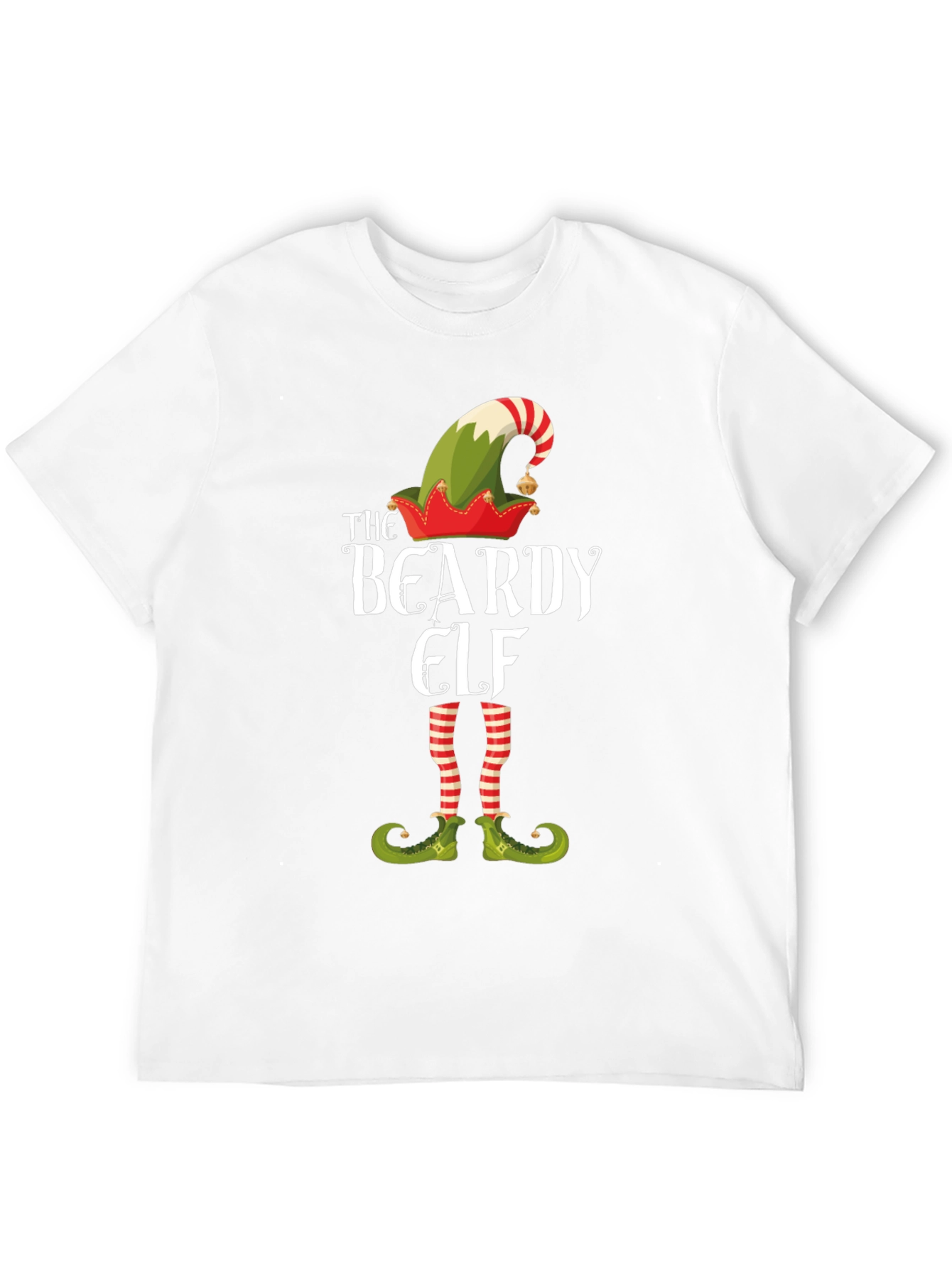 The Beardy Elf Christmas T-Shirt Holiday Tee