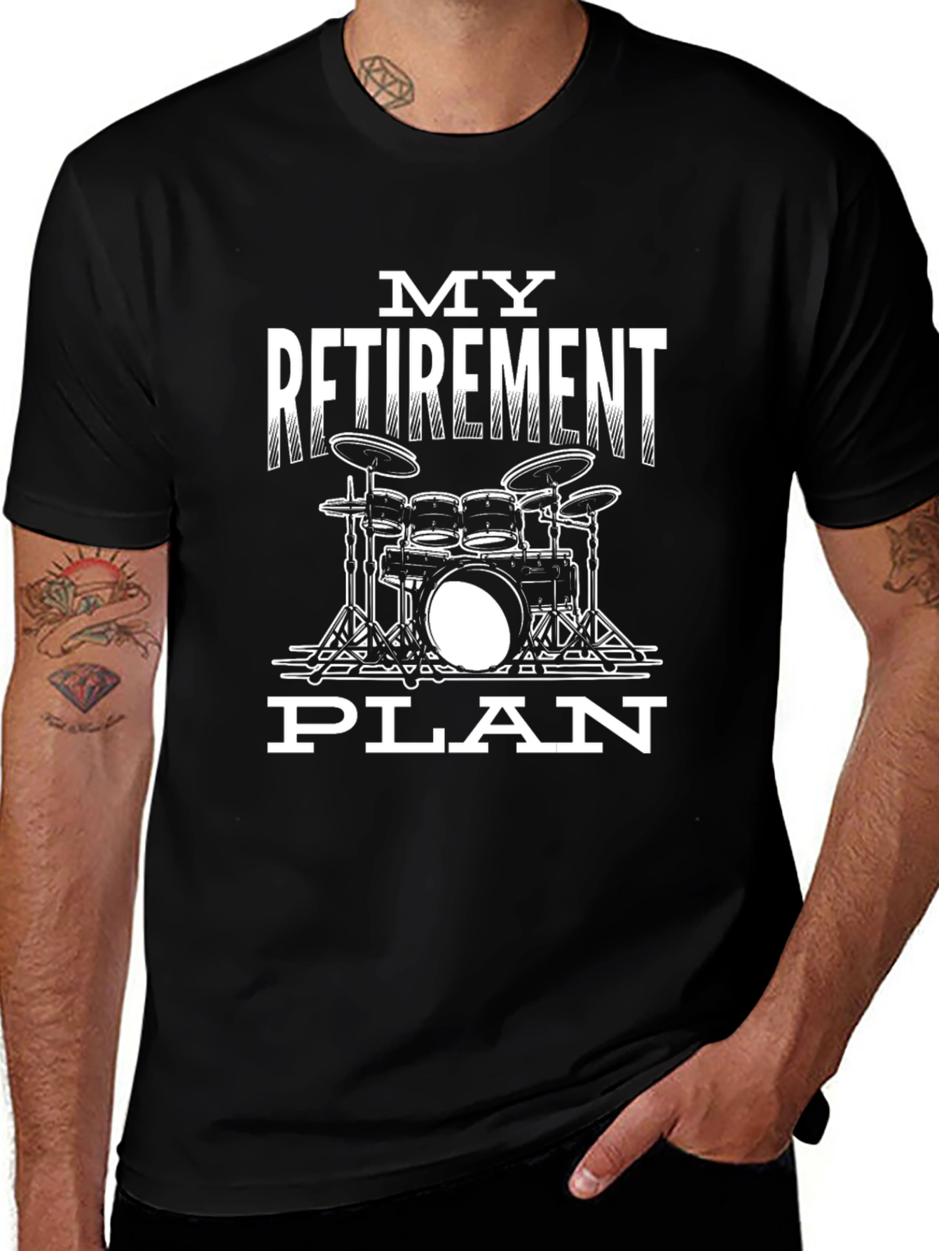 My Retirement Plan - Drum Kit T-Shirt
