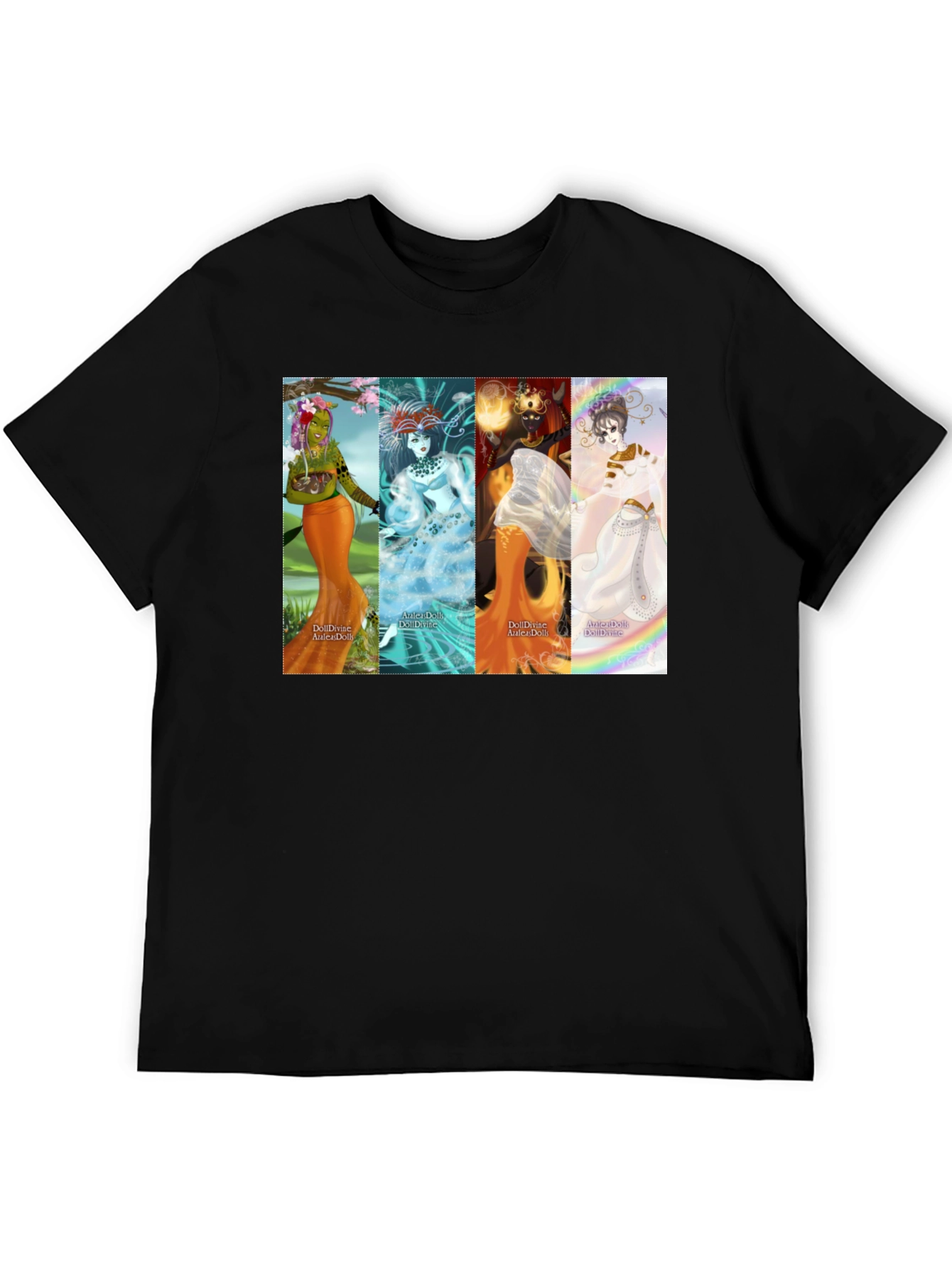 Fantasy Goddess T-Shirt - Black Unisex Tee
