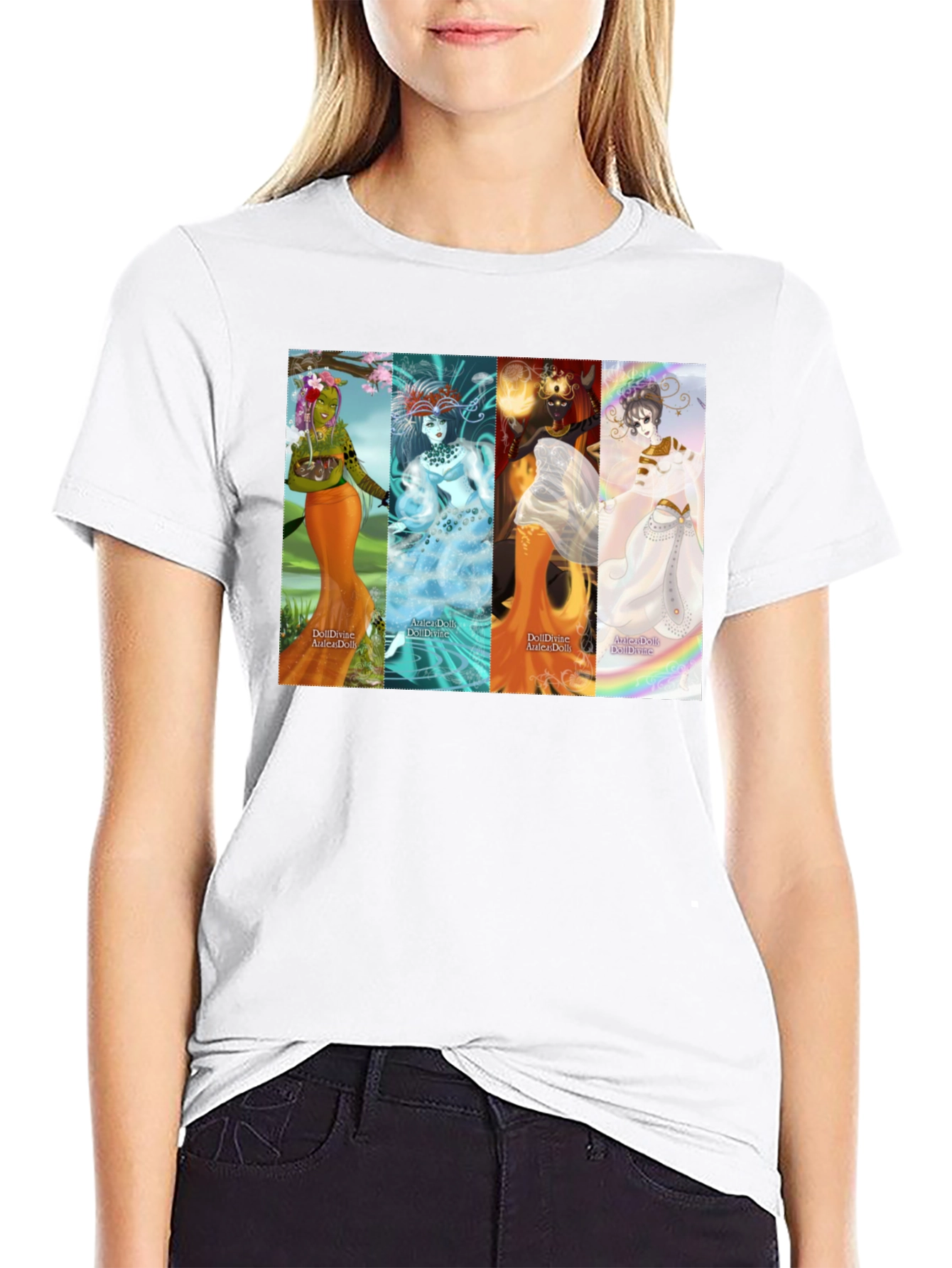 Fantasy Goddess T-Shirt - Black Unisex Tee