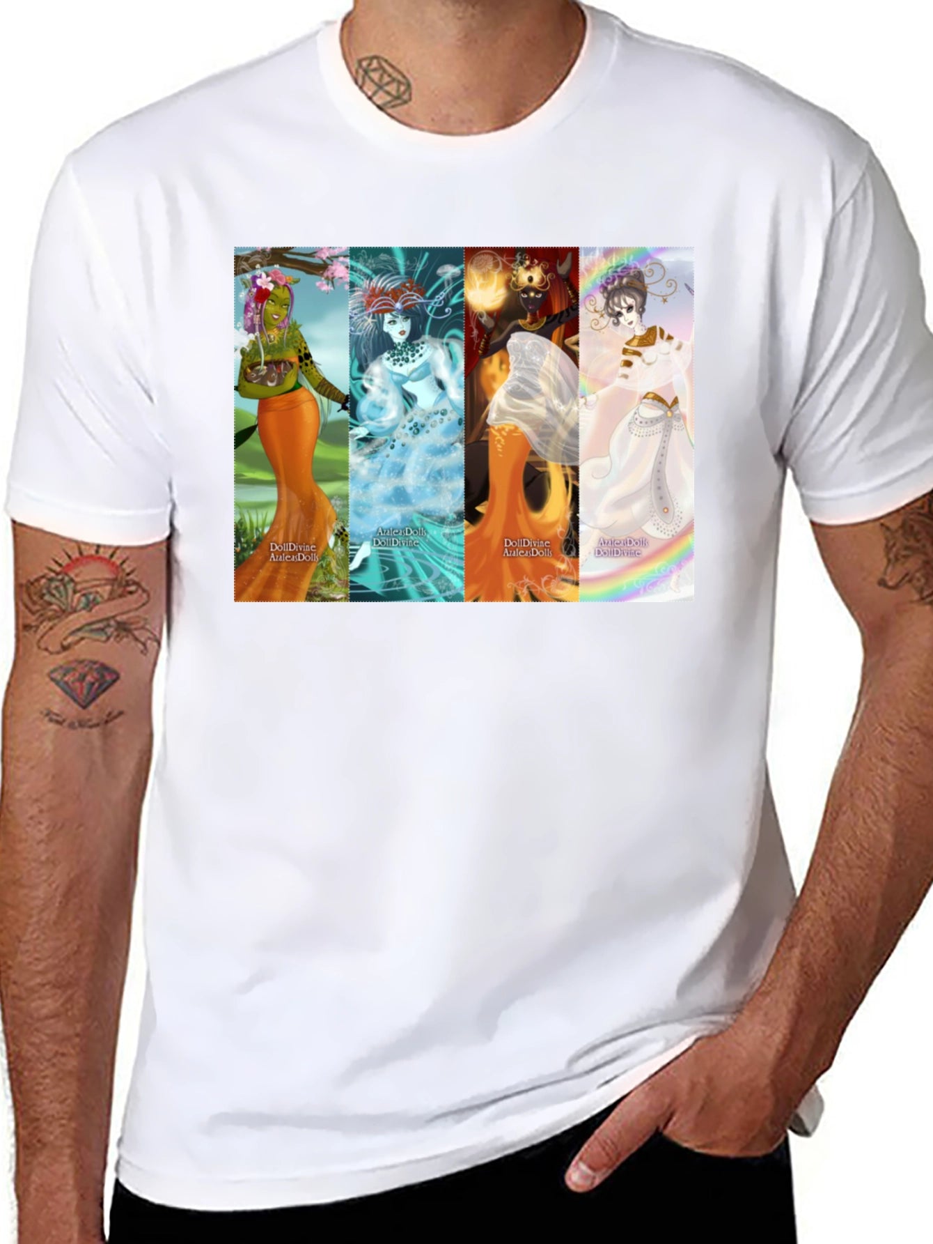 Fantasy Goddess T-Shirt - Black Unisex Tee