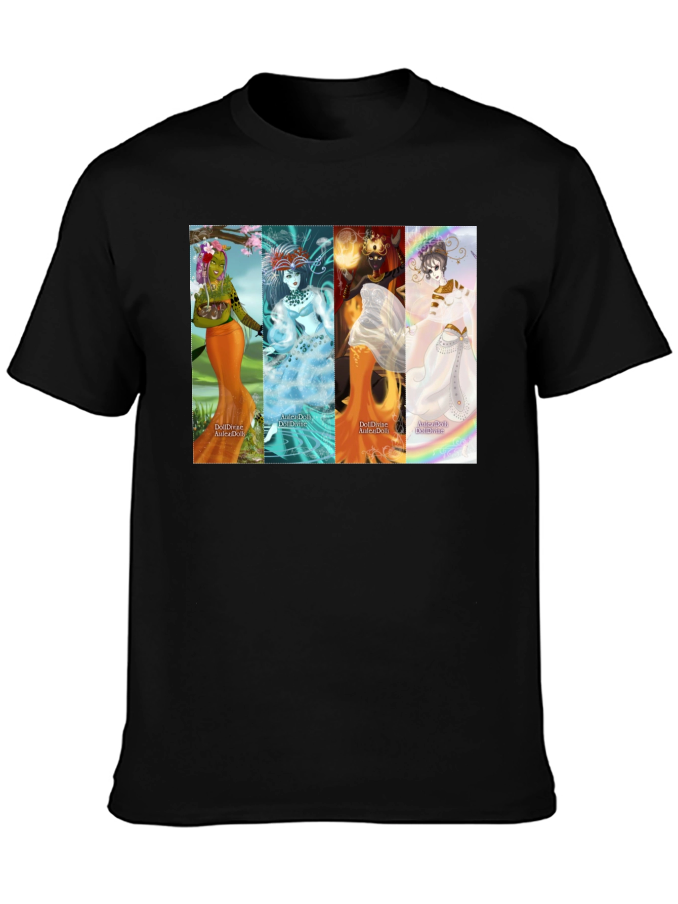 Fantasy Goddess T-Shirt - Black Unisex Tee