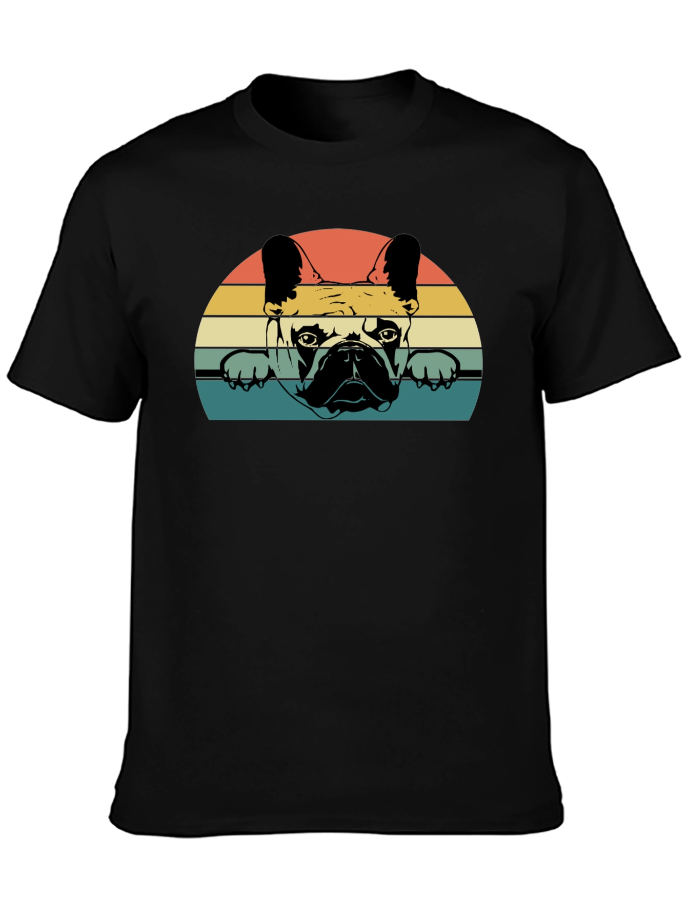 Retro French Bulldog Graphic T-Shirt