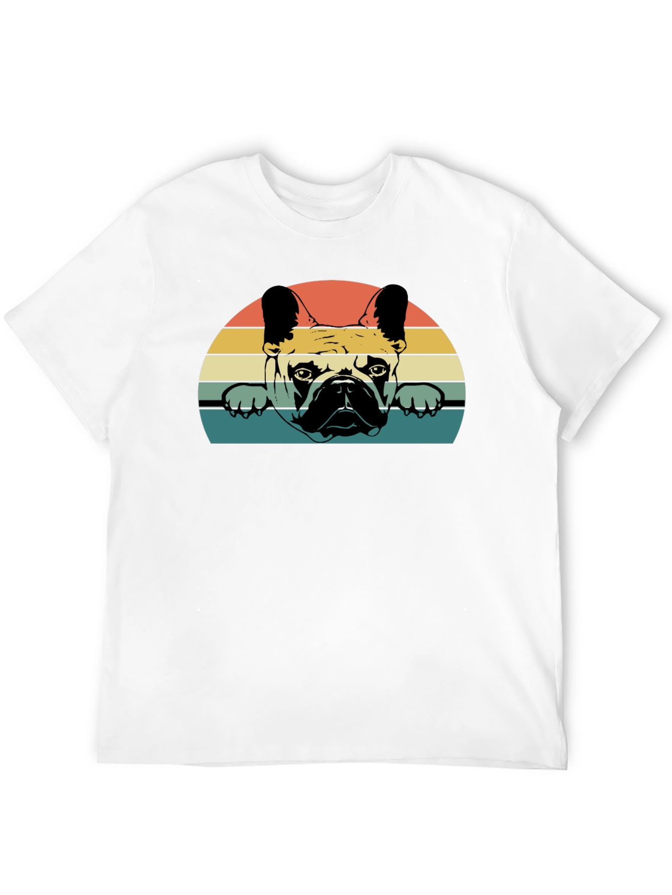 Retro French Bulldog Graphic T-Shirt