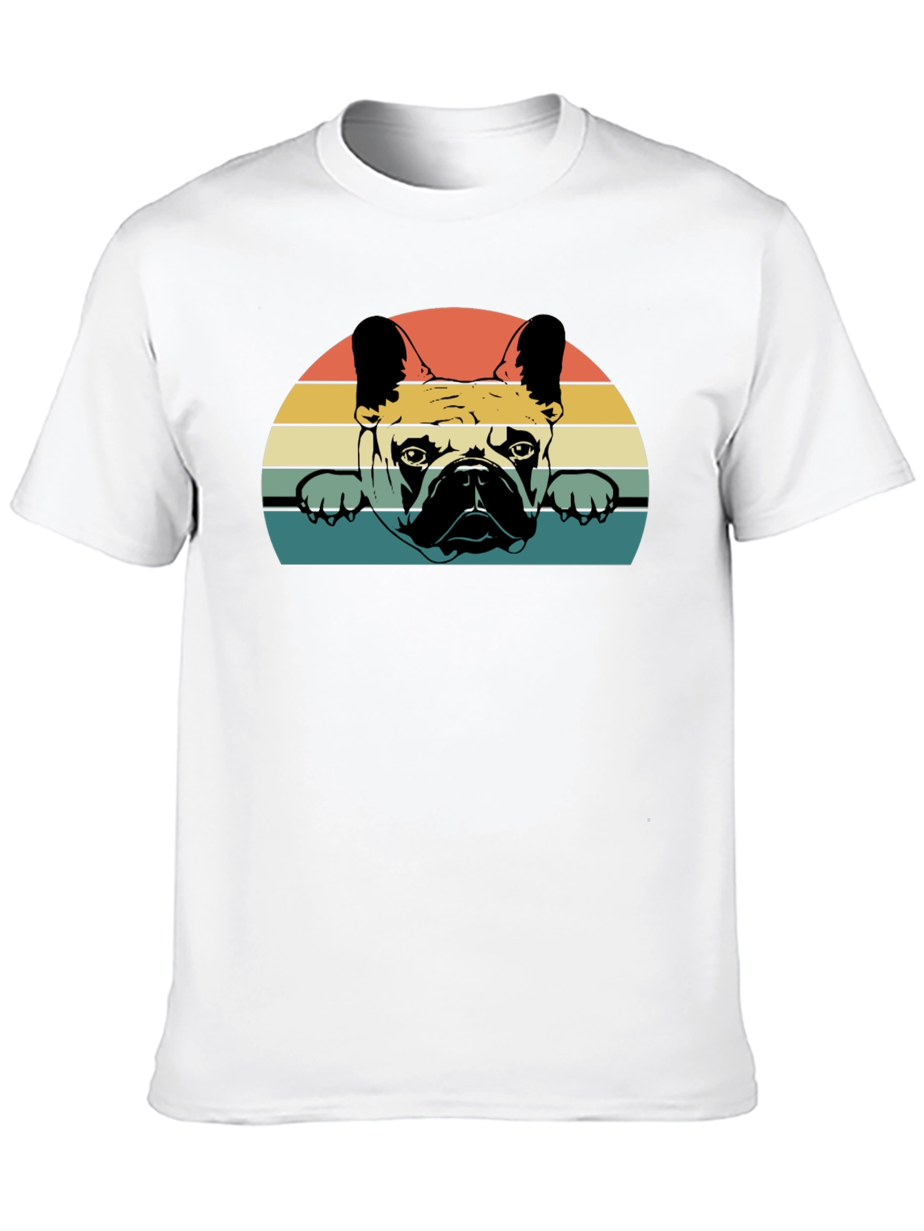 Retro French Bulldog Graphic T-Shirt
