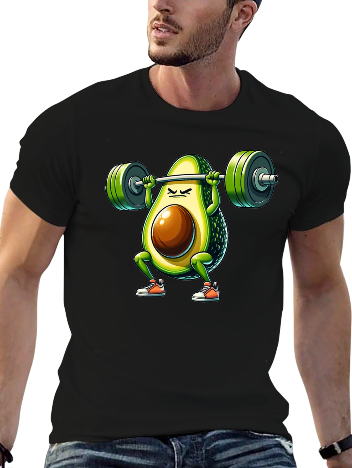 Avocado Squat T-Shirt - Funny Gym Workout Tee