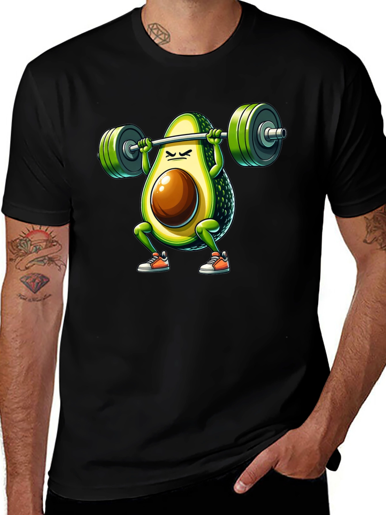 Avocado Squat T-Shirt - Funny Gym Workout Tee