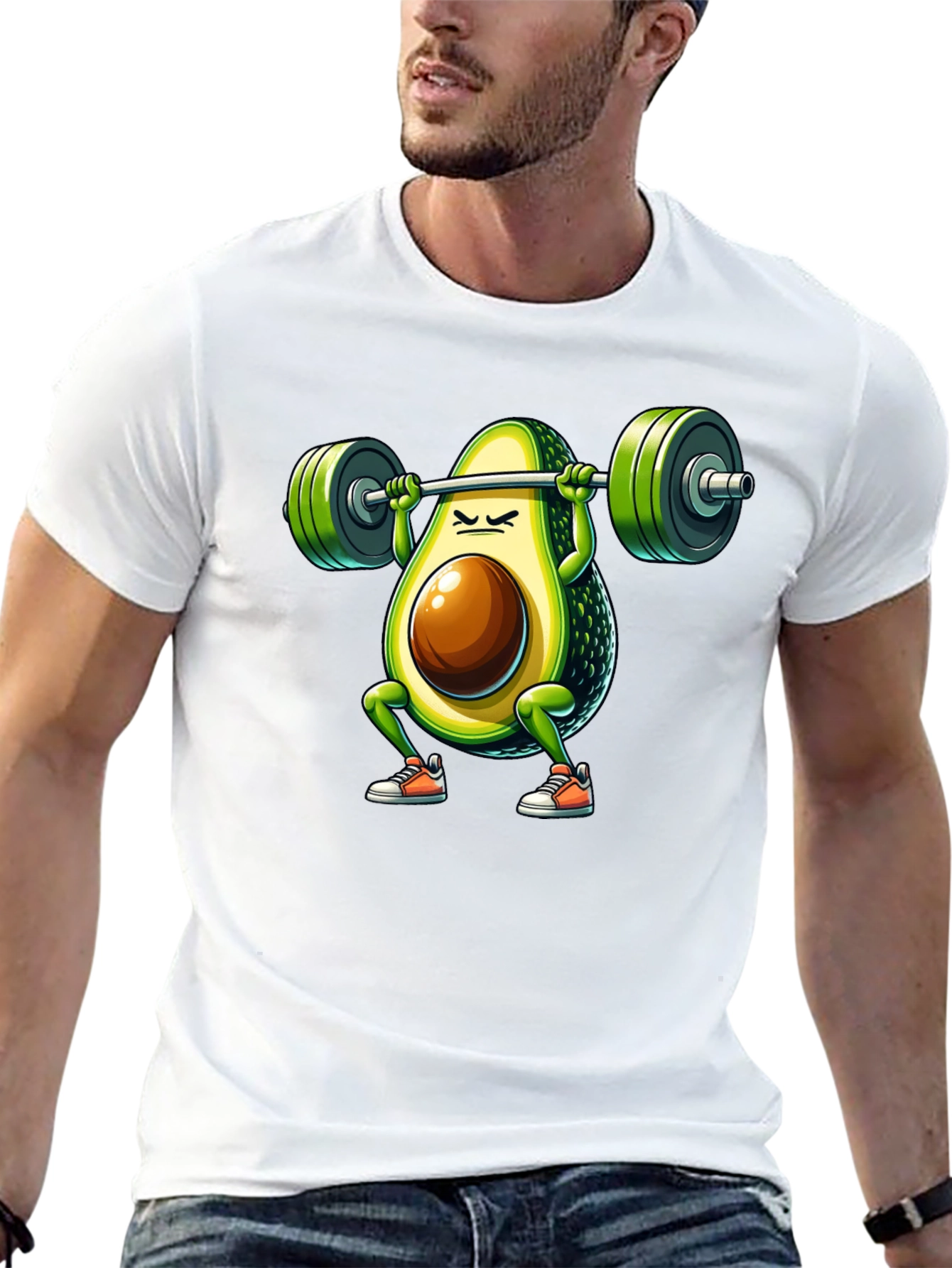 Avocado Squat T-Shirt - Funny Gym Workout Tee