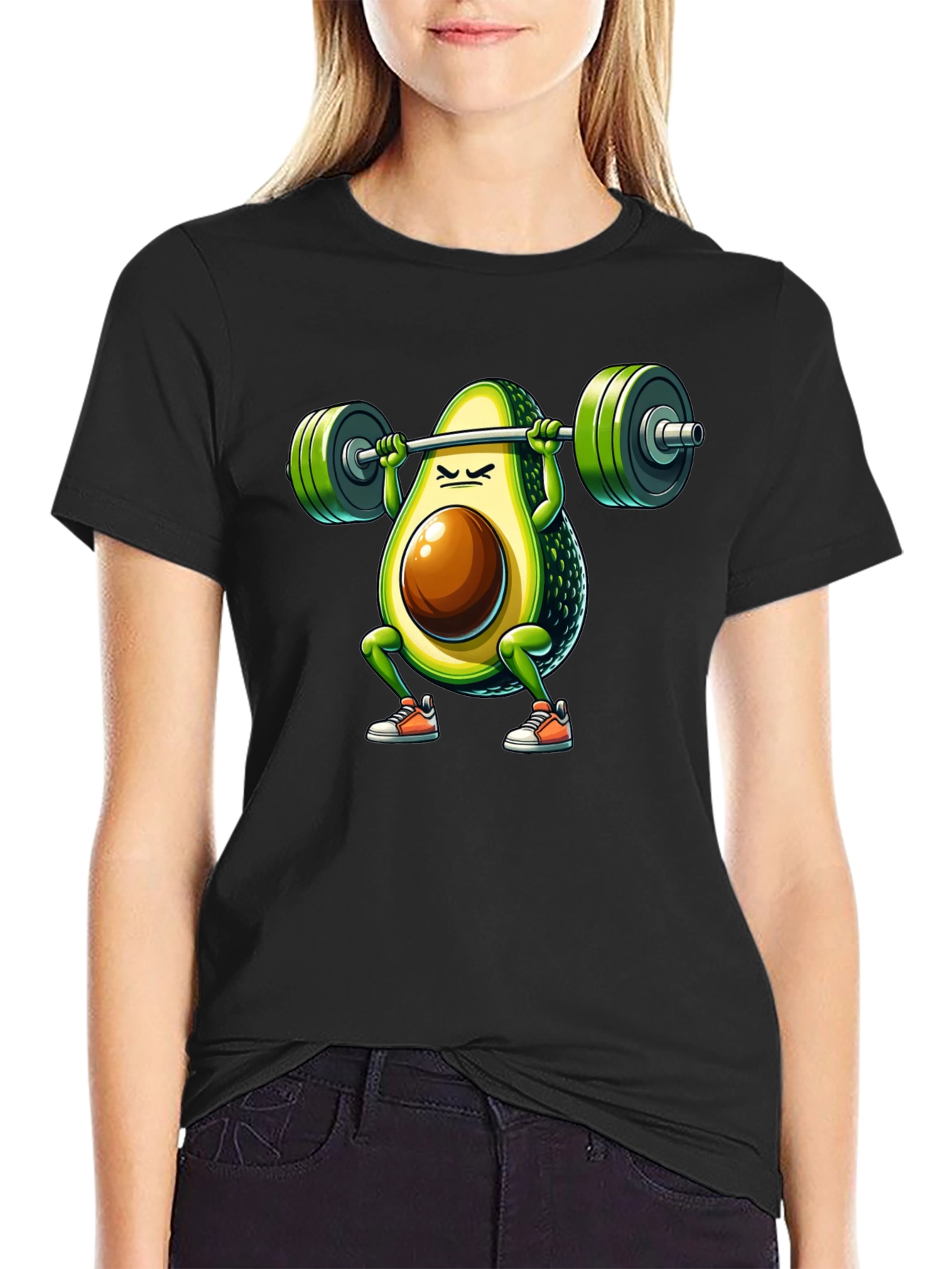 Avocado Squat T-Shirt - Funny Gym Workout Tee