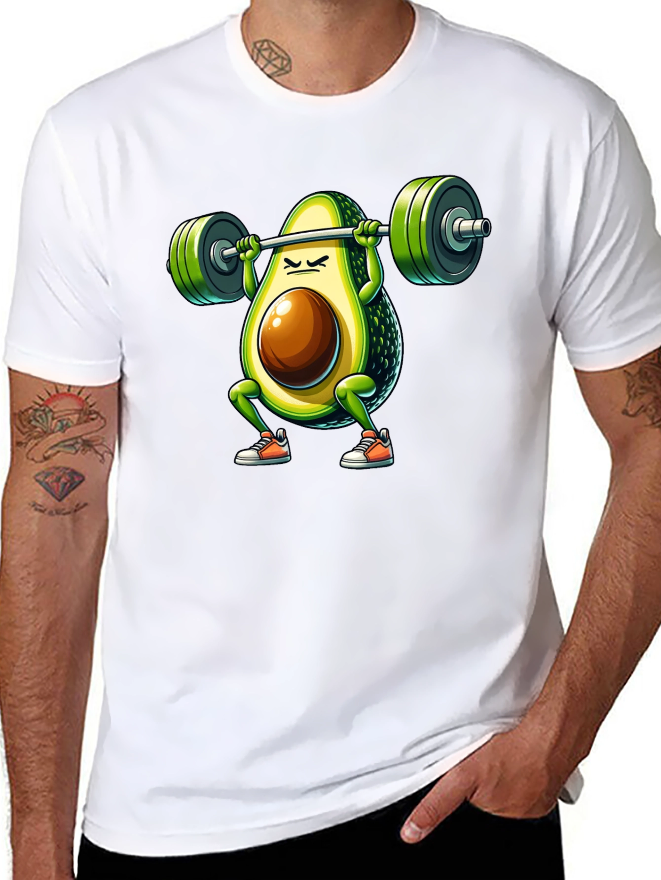 Avocado Squat T-Shirt - Funny Gym Workout Tee