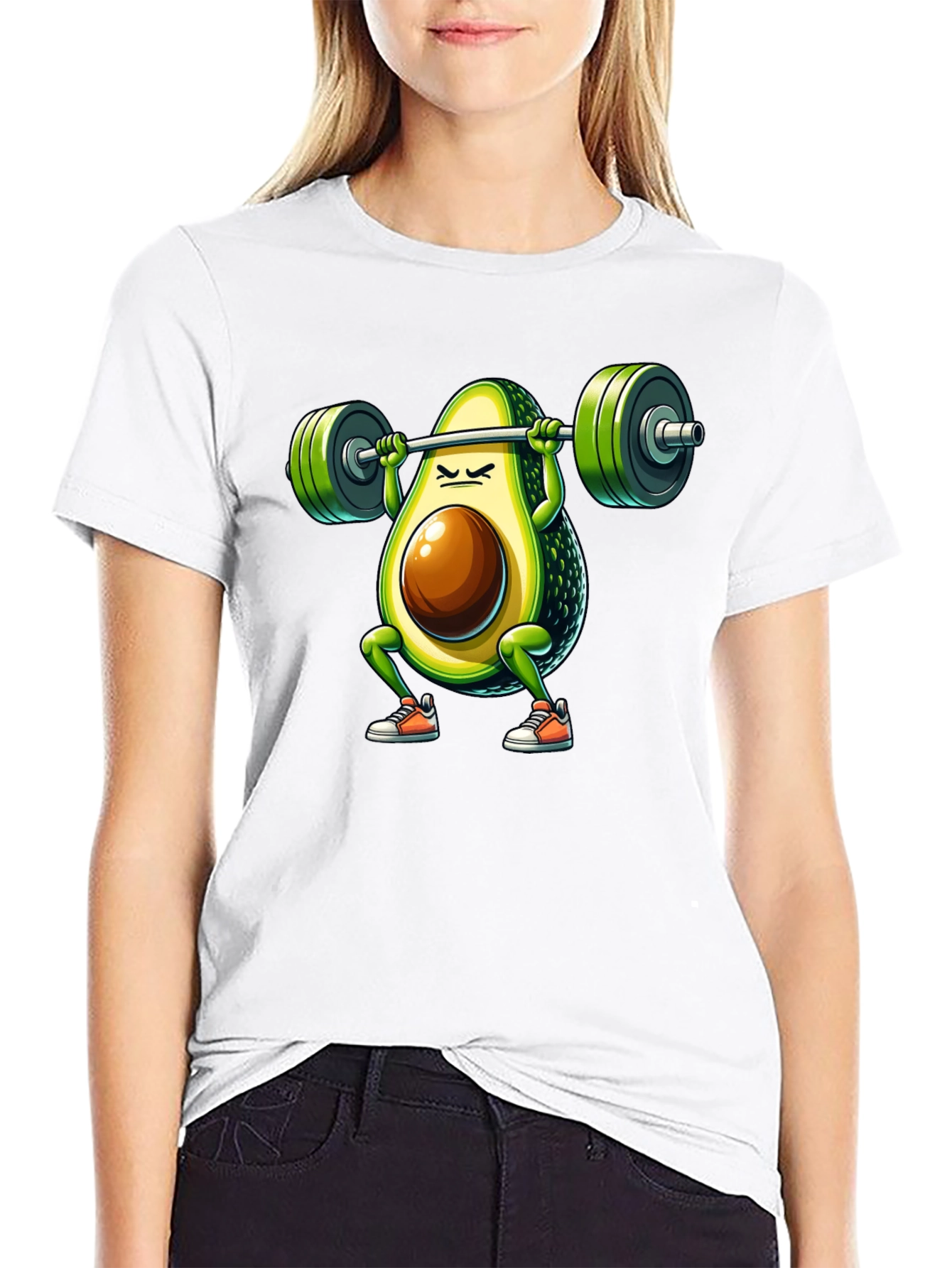 Avocado Squat T-Shirt - Funny Gym Workout Tee