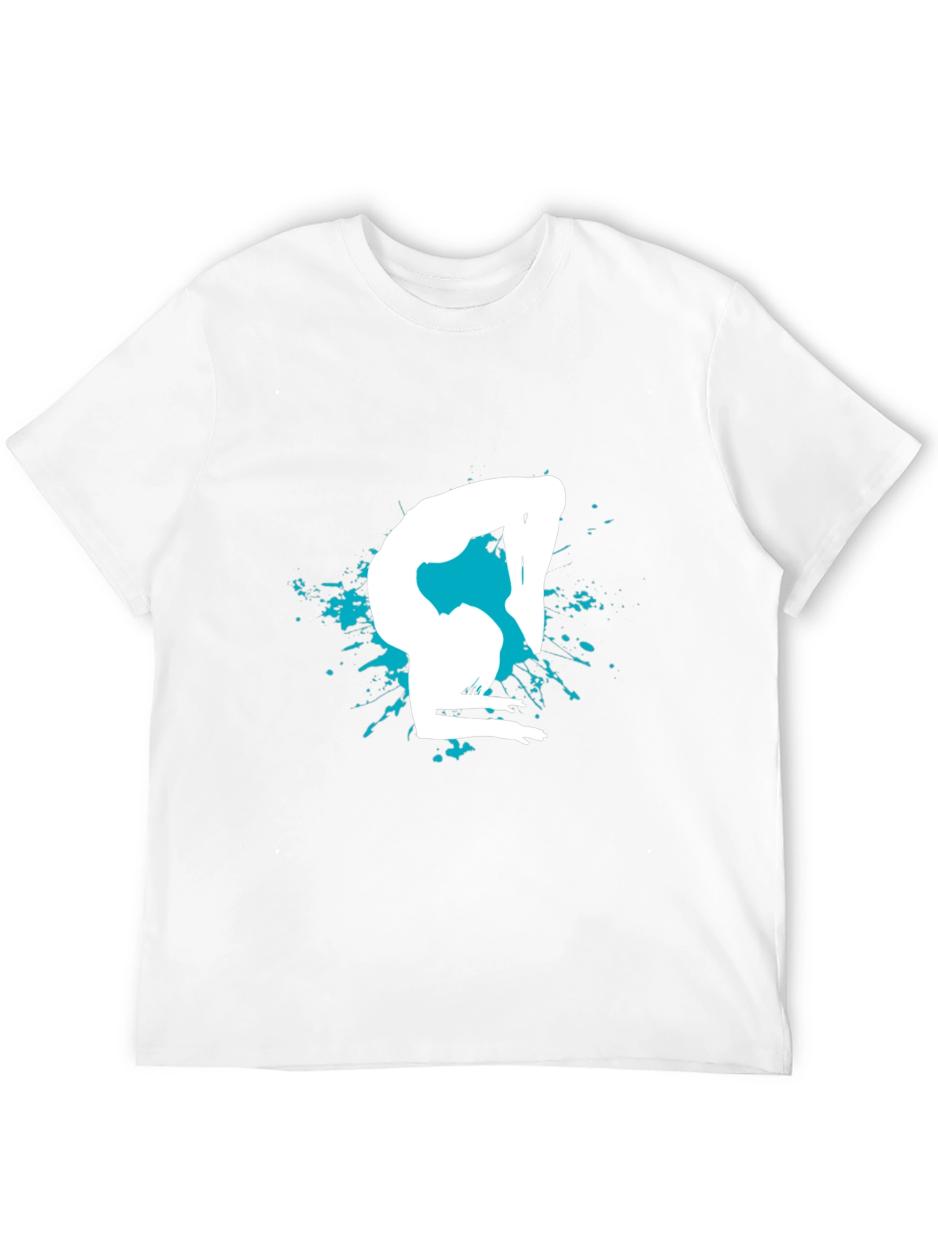 Gymnast Silhouette Graphic Tee - Black