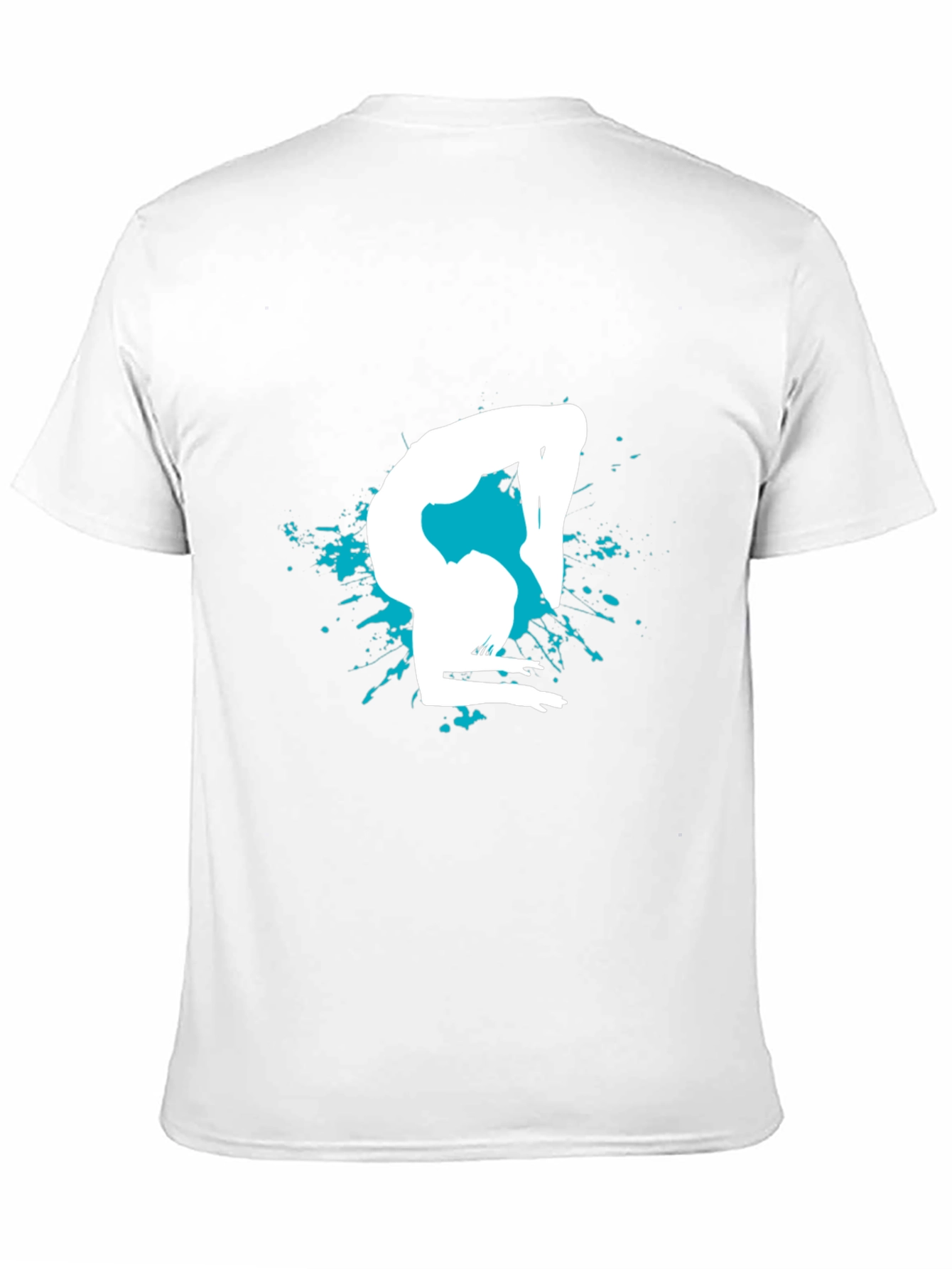 Gymnast Silhouette Graphic Tee - Black