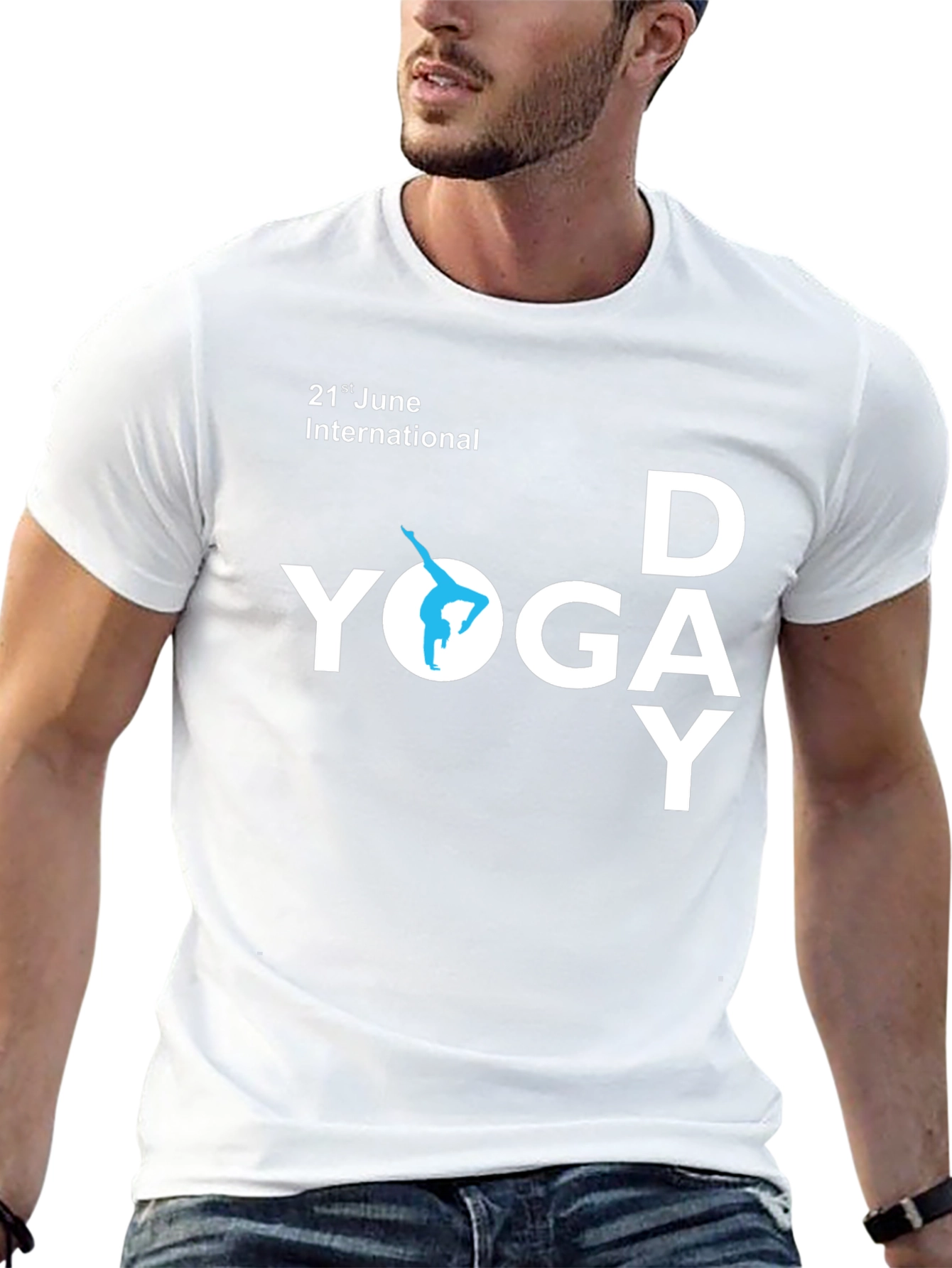 International Yoga Day Black T-Shirt