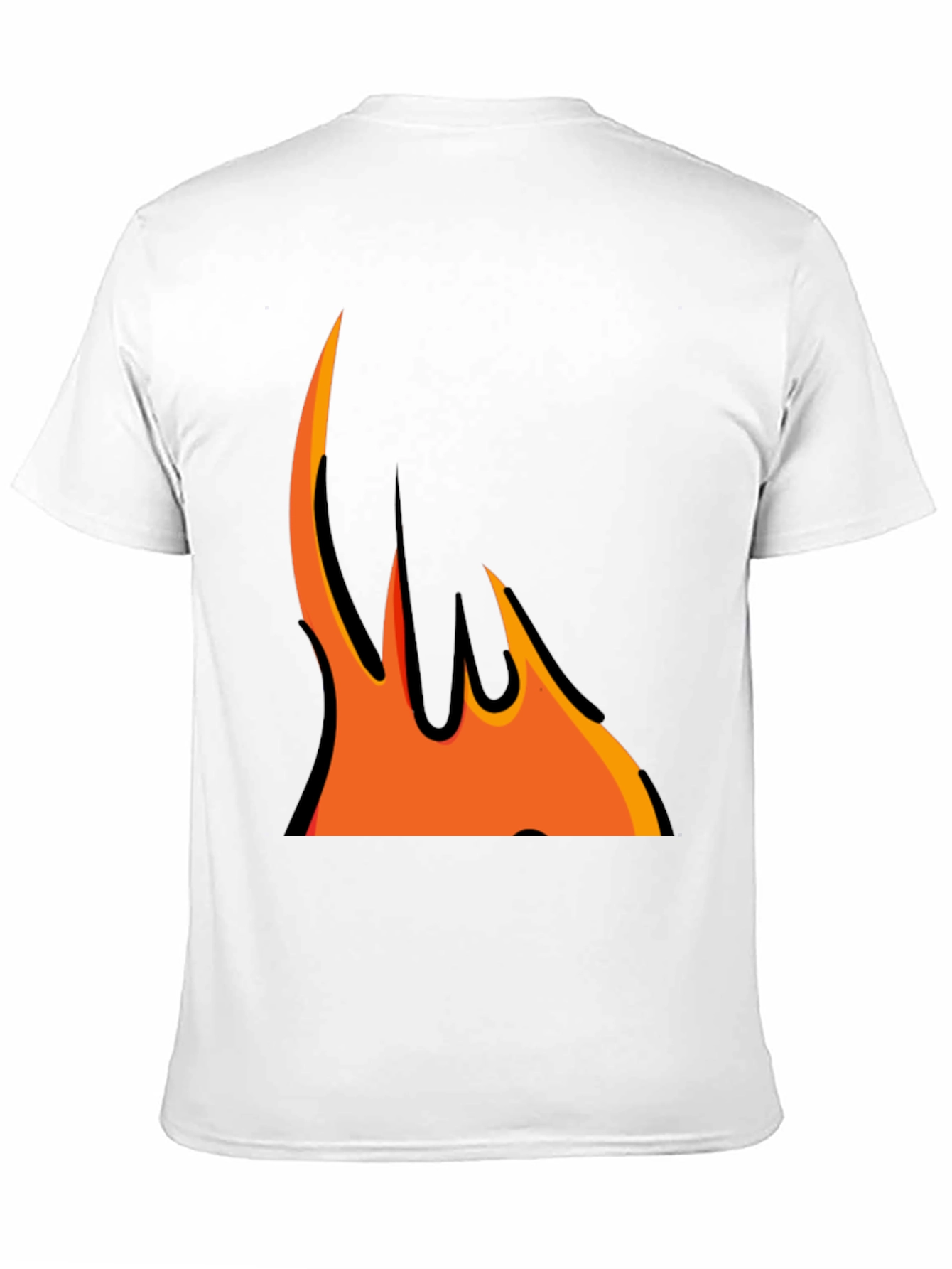 Flame Graphic Black T-Shirt