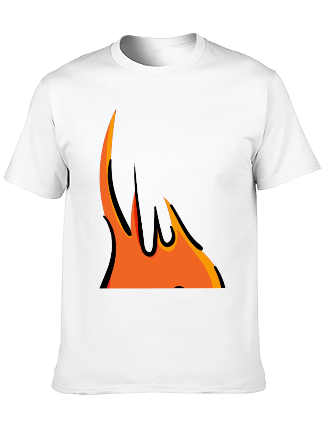 Flame Graphic Black T-Shirt