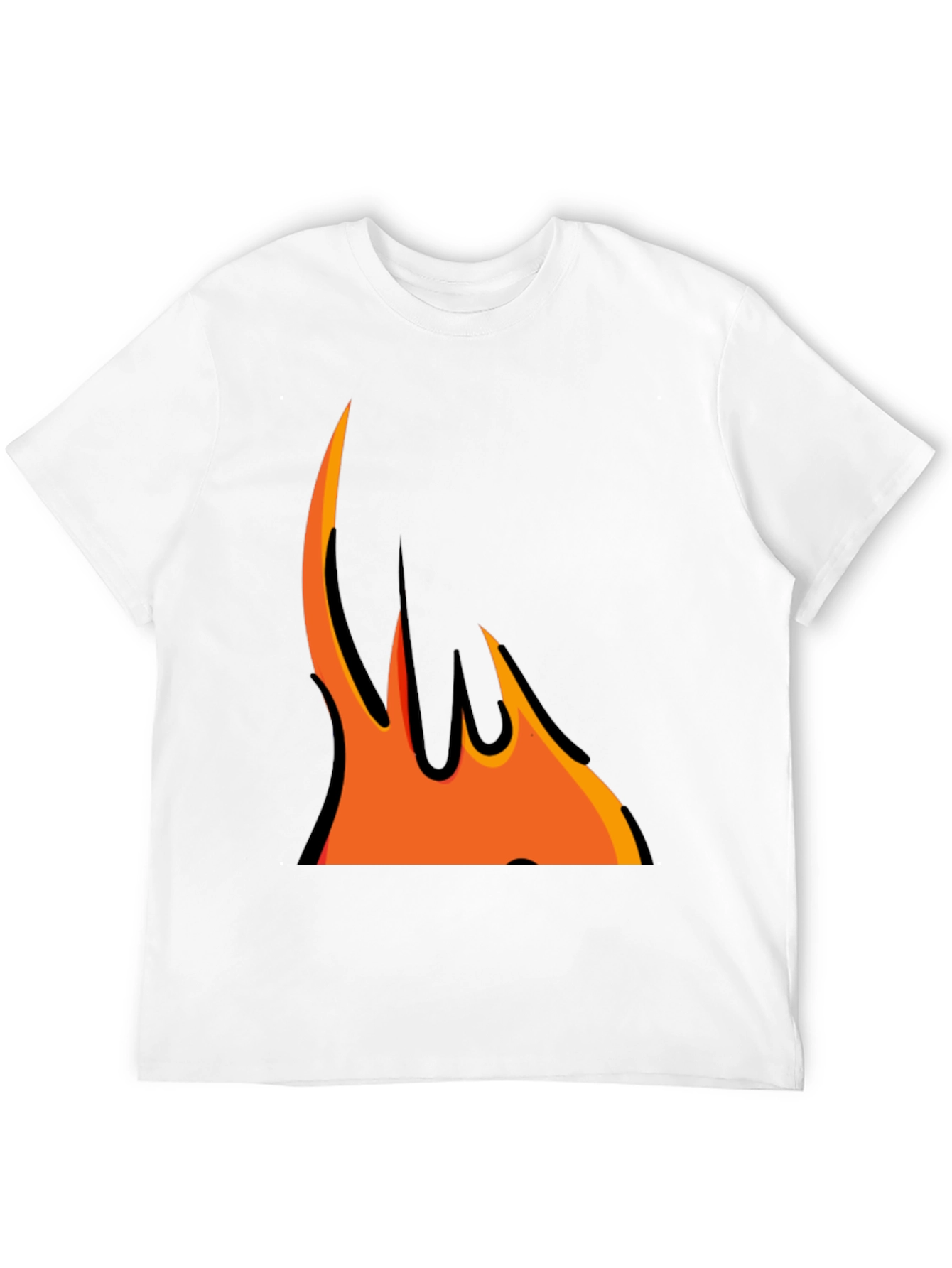 Flame Graphic Black T-Shirt