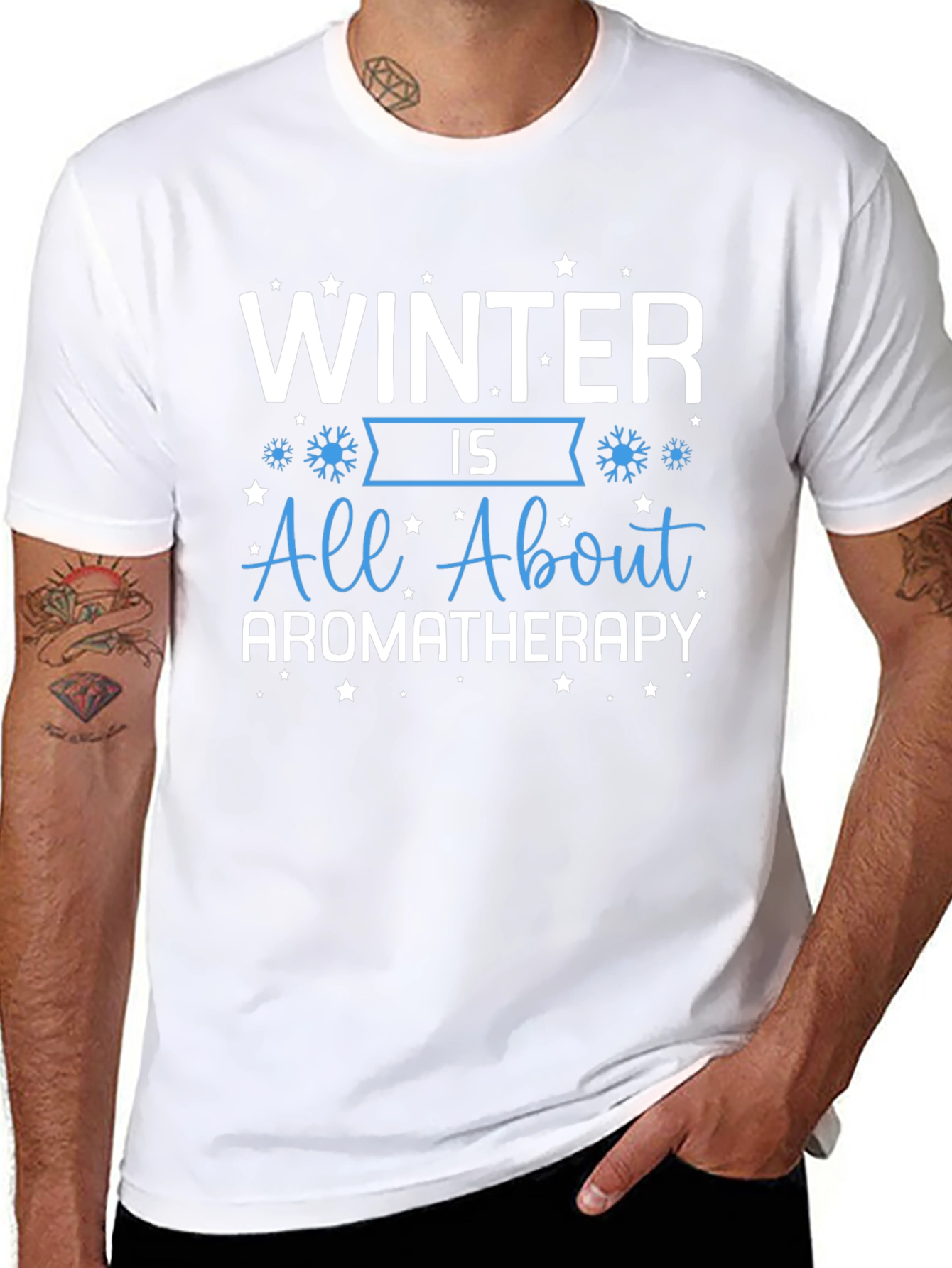 Winter Aromatherapy Graphic Tee - Cozy Holiday Vibes