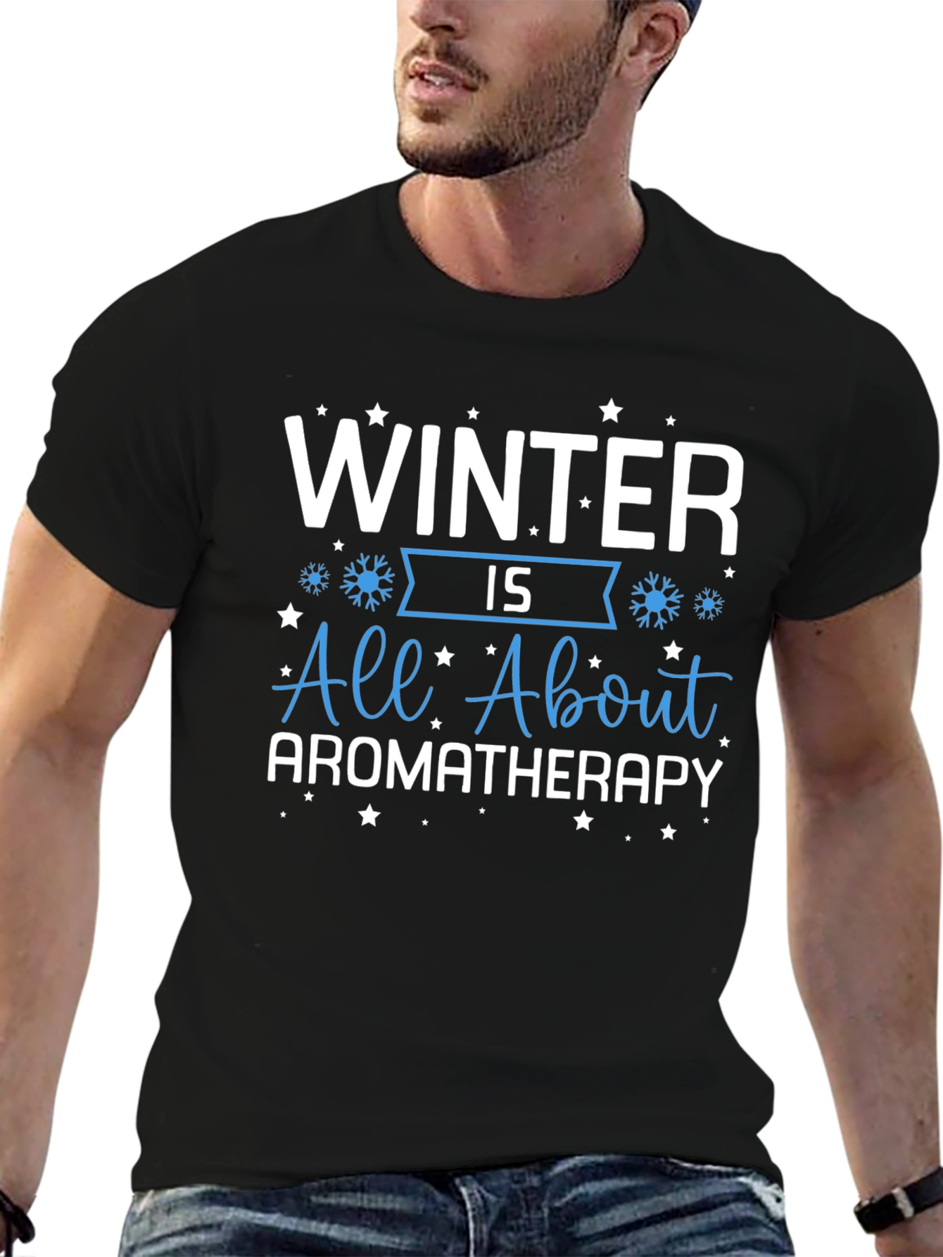 Winter Aromatherapy Graphic Tee - Cozy Holiday Vibes