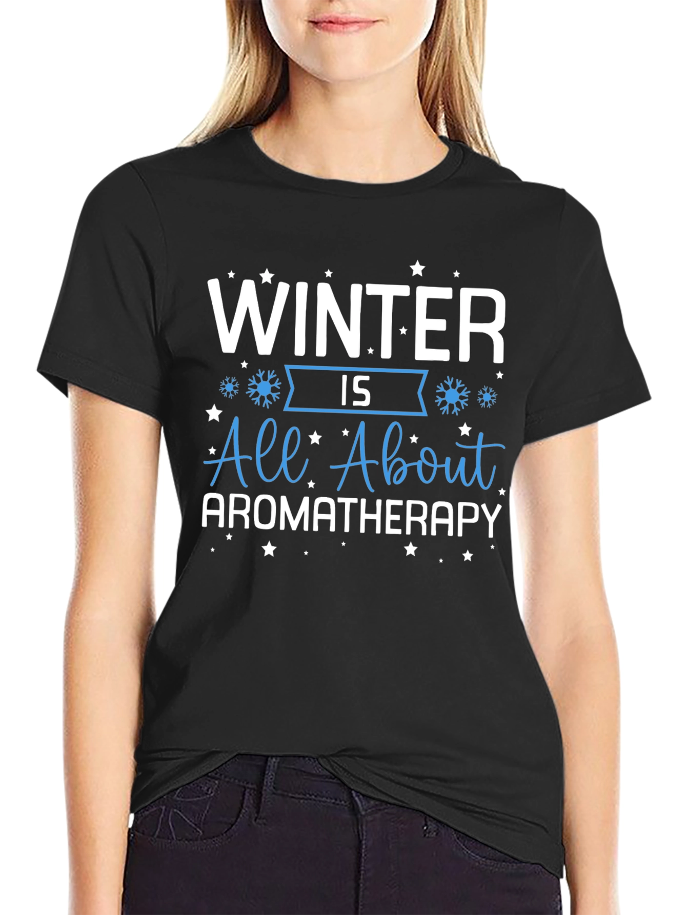 Winter Aromatherapy Graphic Tee - Cozy Holiday Vibes