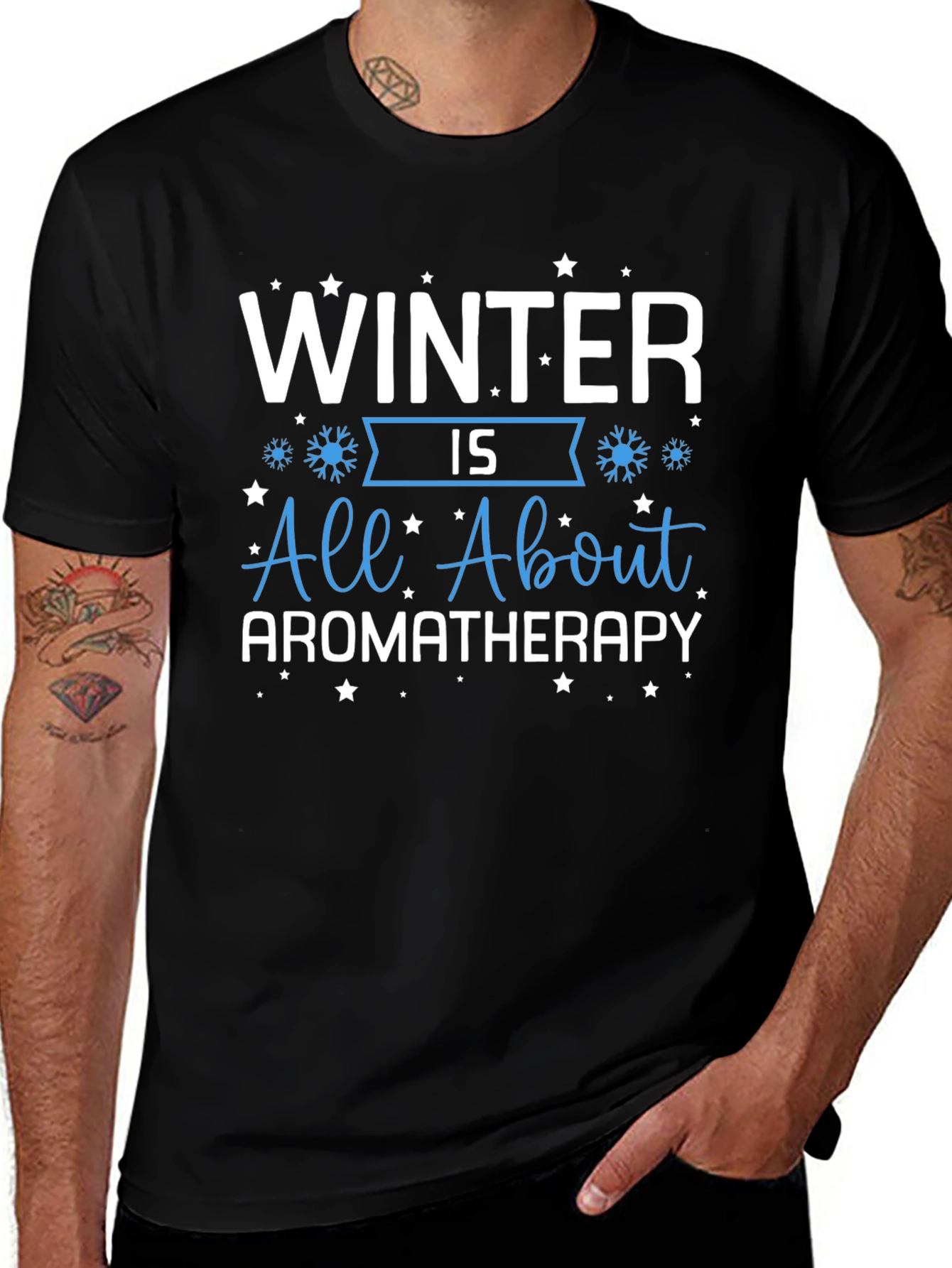 Winter Aromatherapy Graphic Tee - Cozy Holiday Vibes
