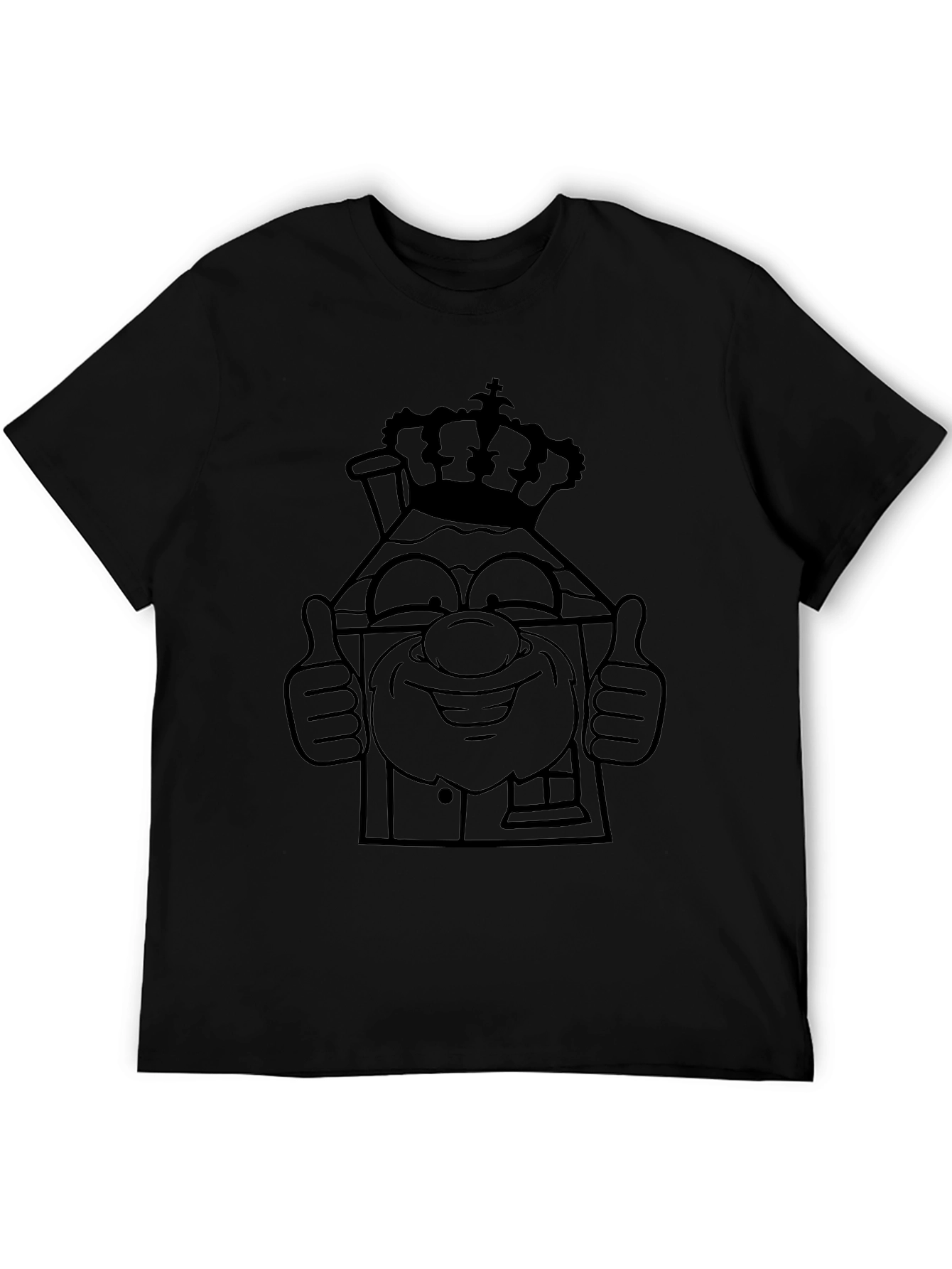 Crown House T-Shirt - Black Graphic Tee