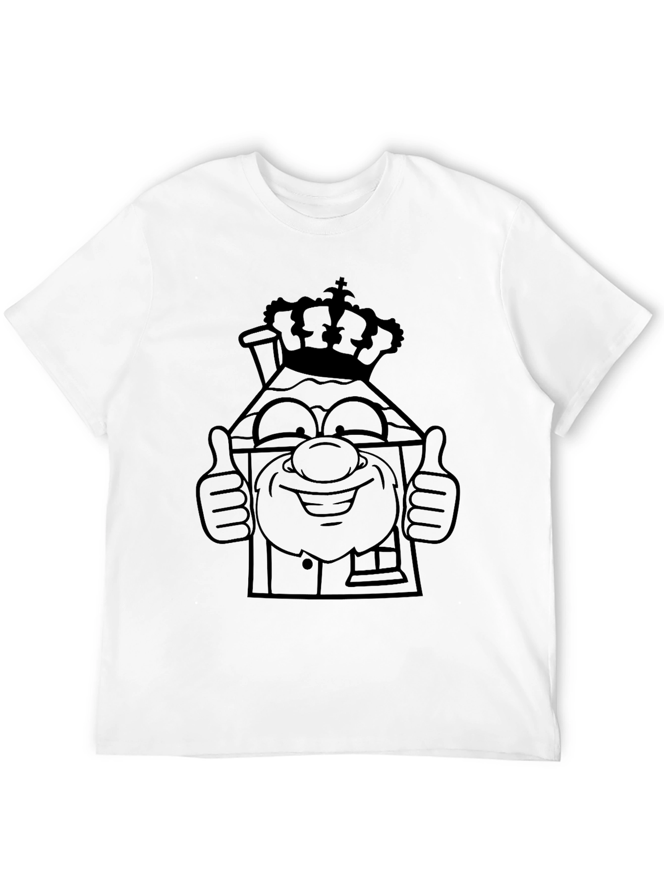Crown House T-Shirt - Black Graphic Tee