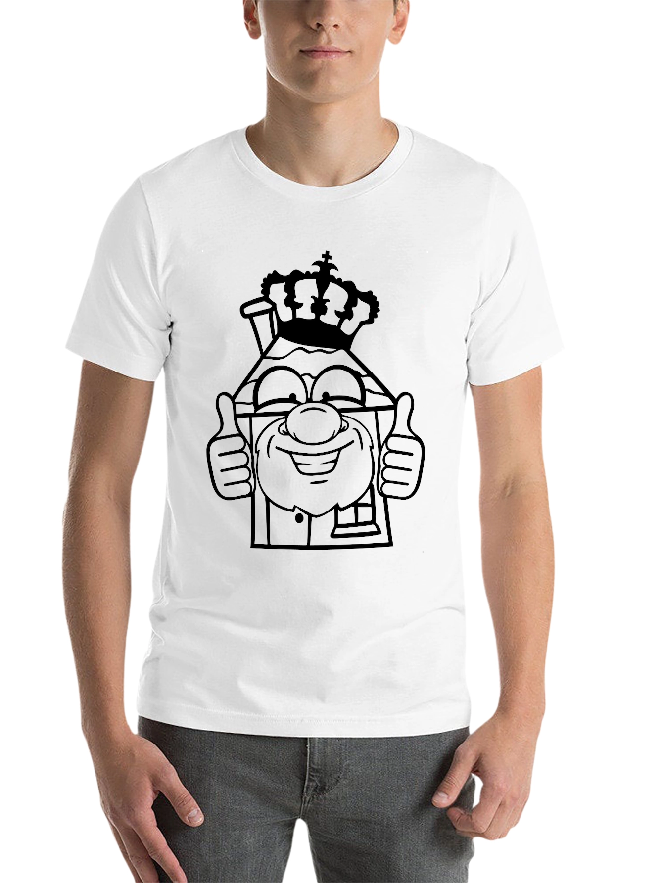 Crown House T-Shirt - Black Graphic Tee
