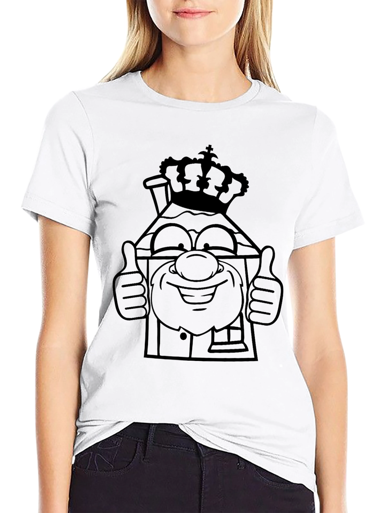 Crown House T-Shirt - Black Graphic Tee