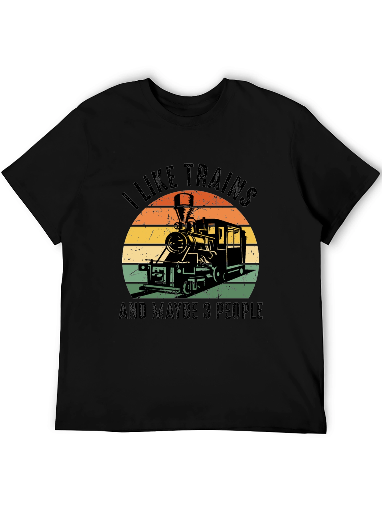 I Like Trains Graphic T-Shirt - Train Lover Tee
