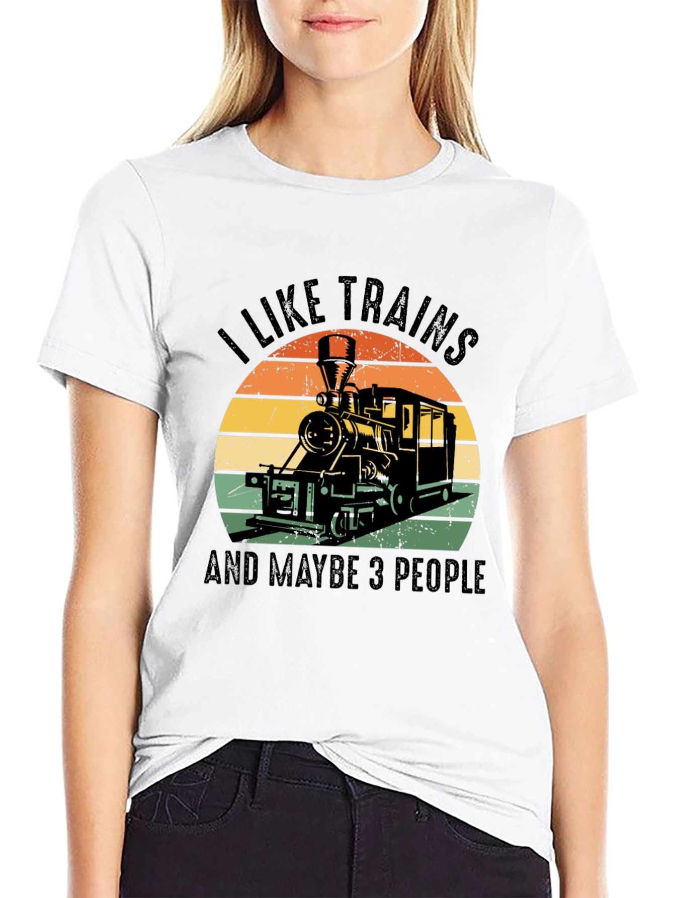 I Like Trains Graphic T-Shirt - Train Lover Tee