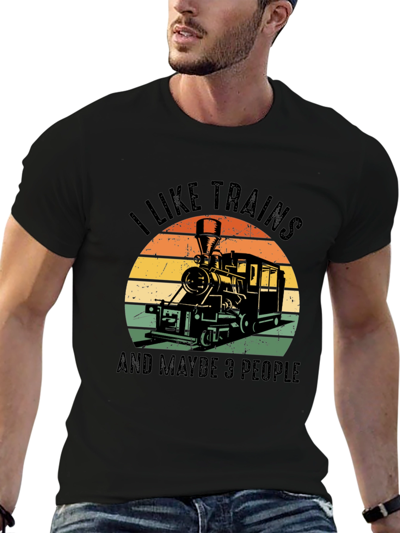 I Like Trains Graphic T-Shirt - Train Lover Tee