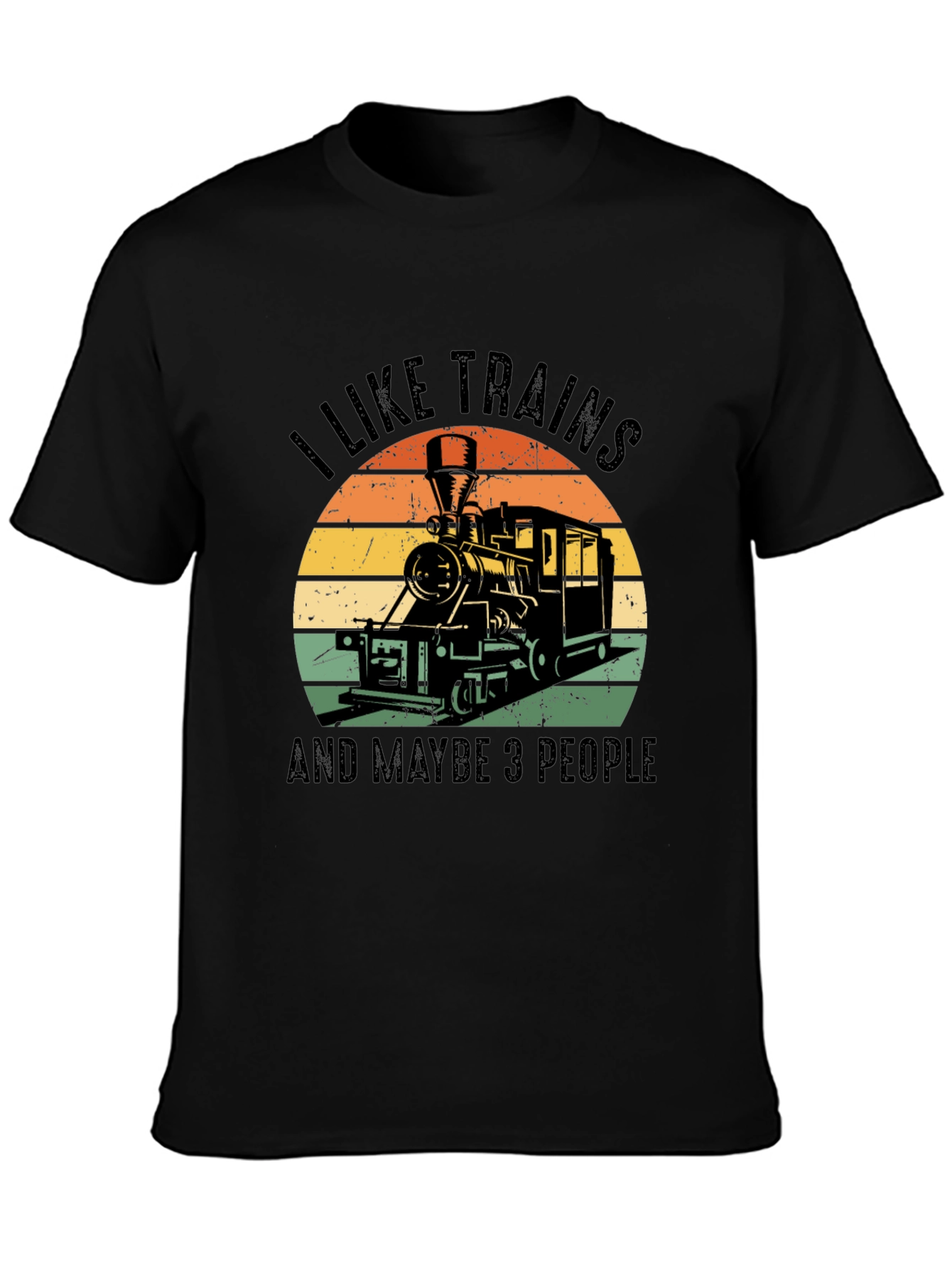 I Like Trains Graphic T-Shirt - Train Lover Tee