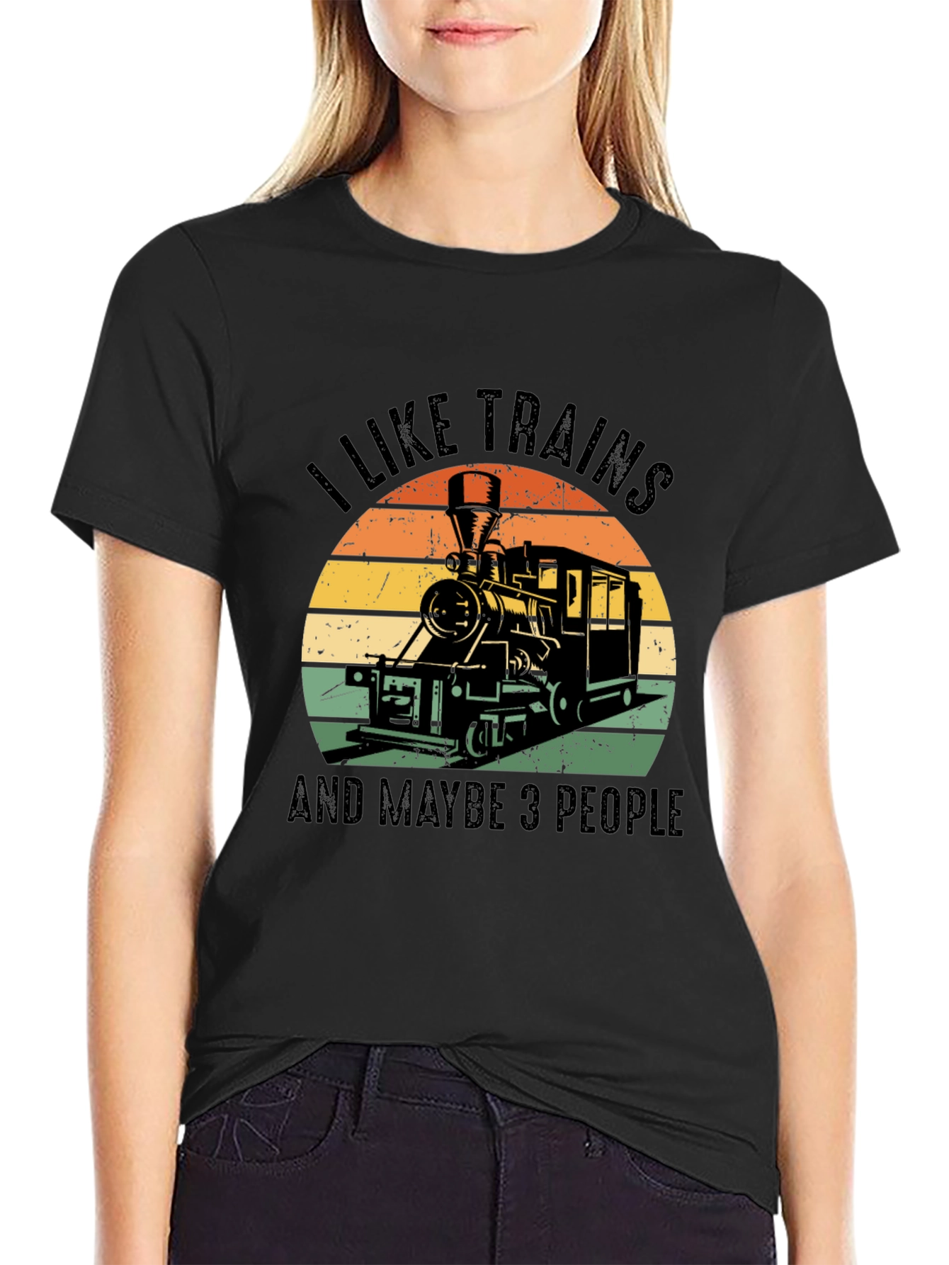 I Like Trains Graphic T-Shirt - Train Lover Tee
