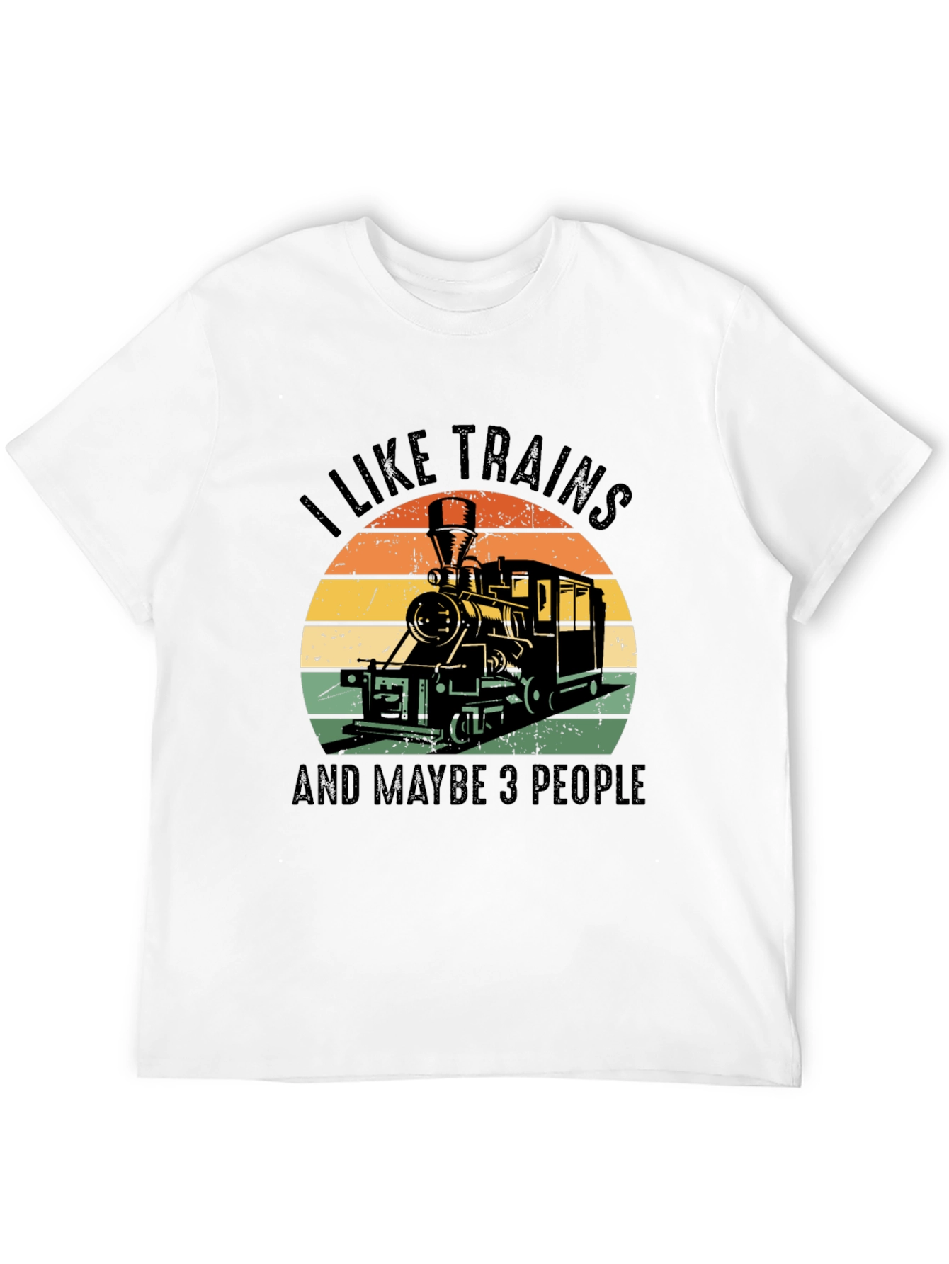 I Like Trains Graphic T-Shirt - Train Lover Tee