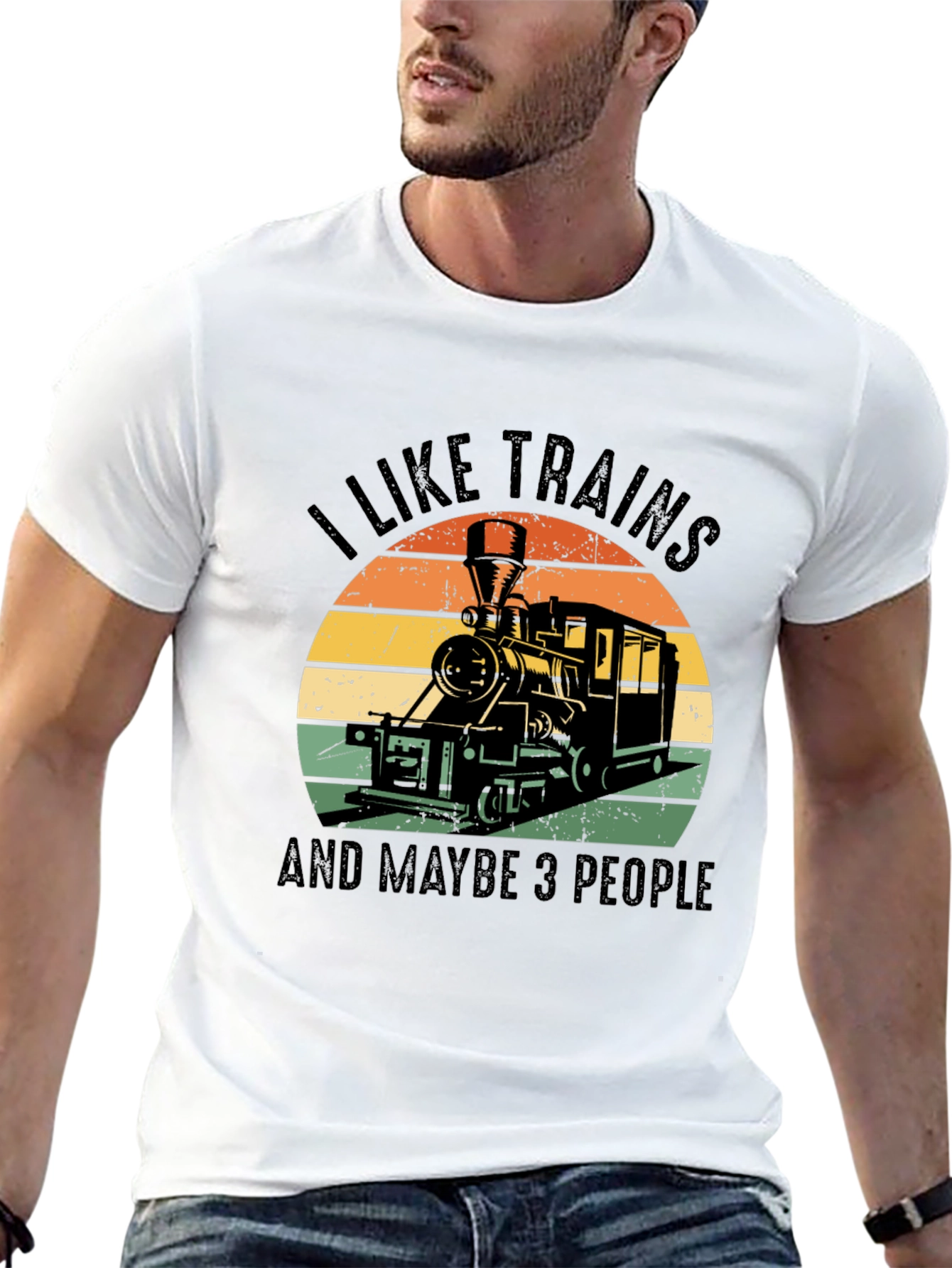 I Like Trains Graphic T-Shirt - Train Lover Tee
