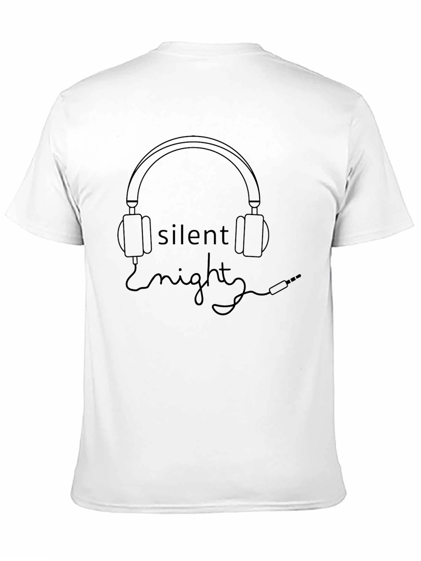 Silent Night Headphones Graphic Tee